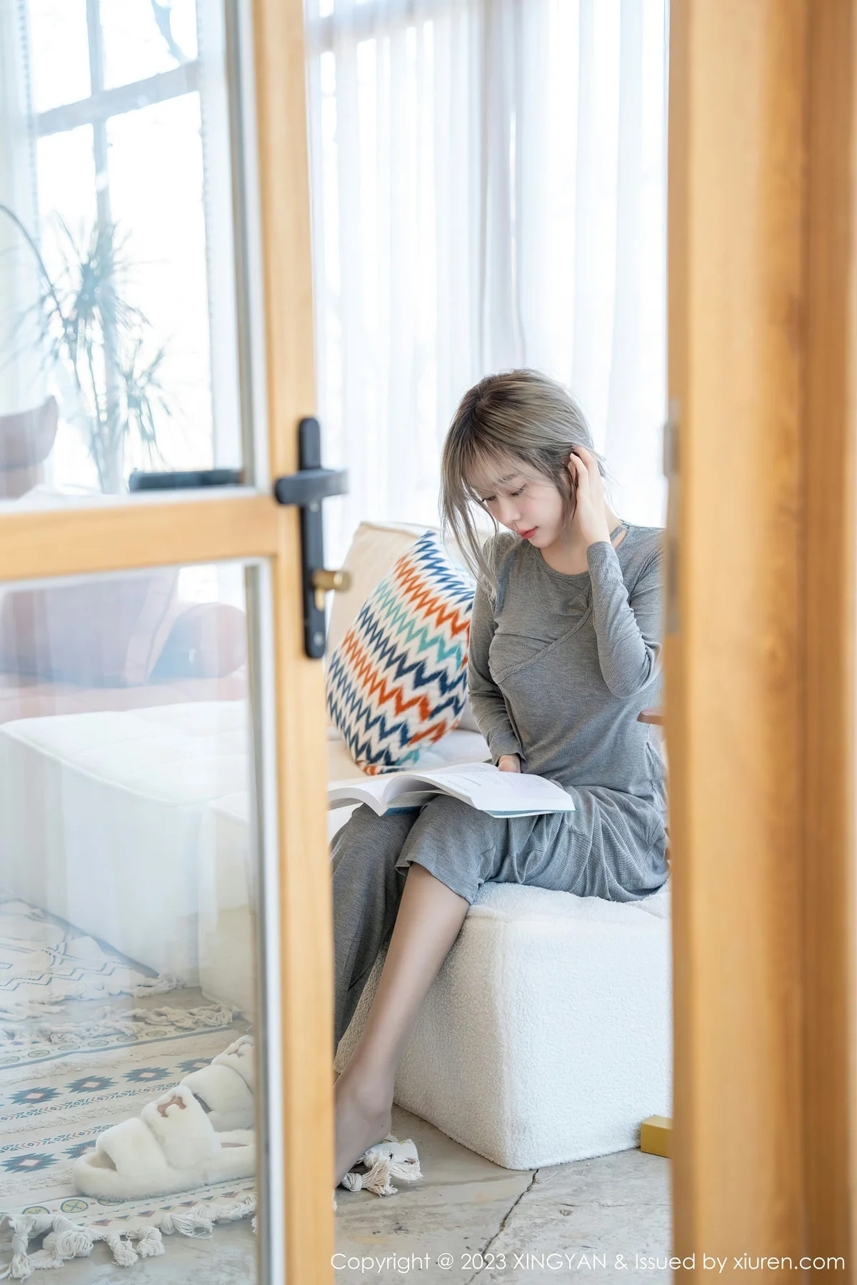 XINGYAN 星颜社 Vol.171 王雨纯 薄纱轻透连体衣写真 - 9