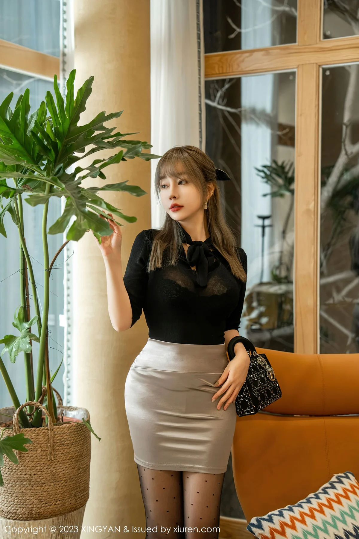 XINGYAN 星颜社 Vol.191 王雨纯 黑色蕾丝内衣写真1 - 1