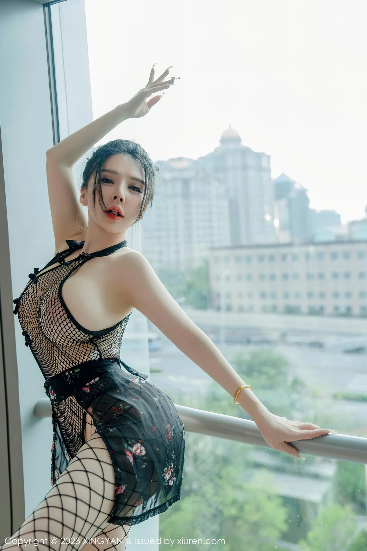 XINGYAN 星颜社 Vol.207 潘娇娇 网格连体衣3 - 3