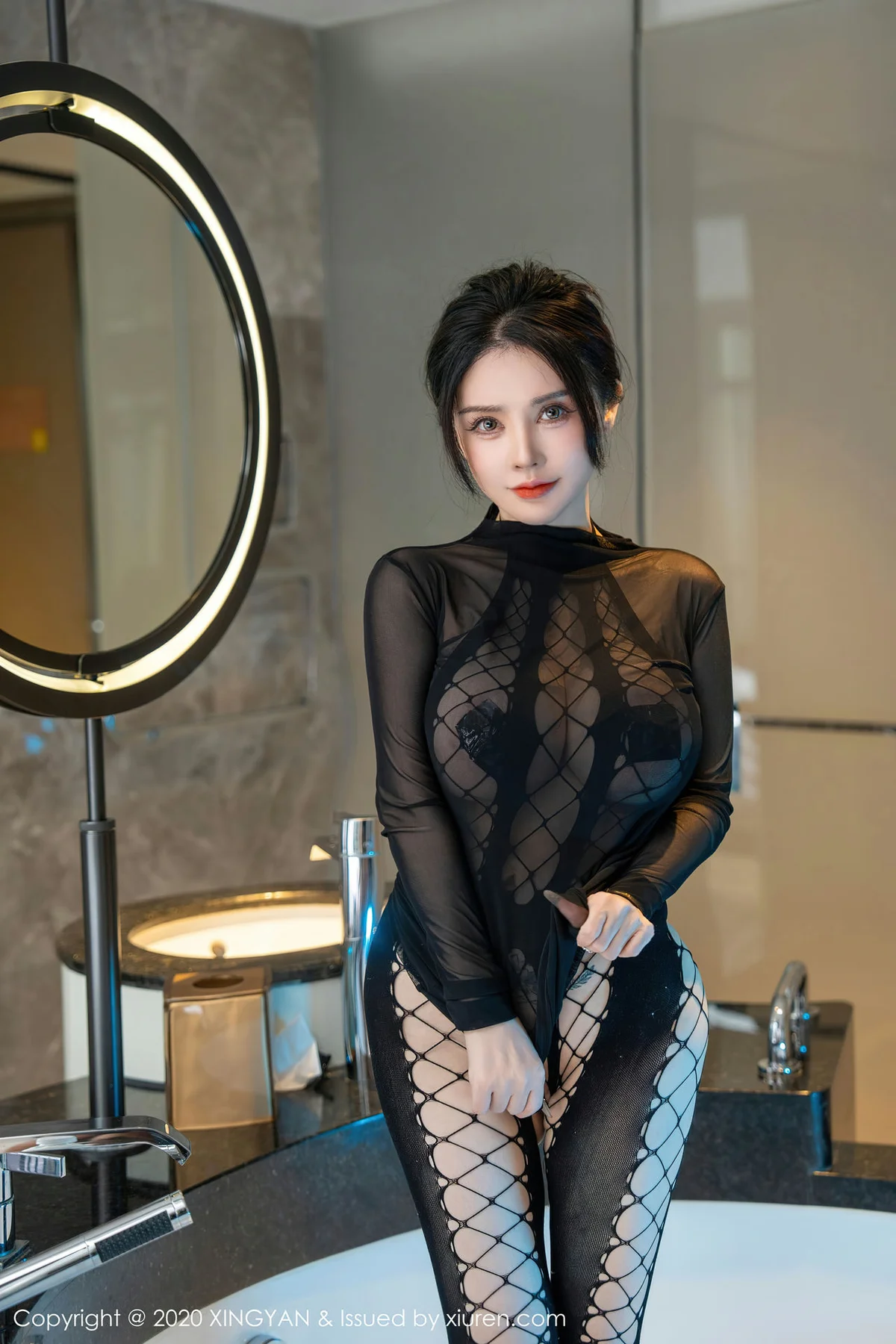 XINGYAN 星颜社 Vol.210 潘娇娇 渔网式连体衣写真1 - 7