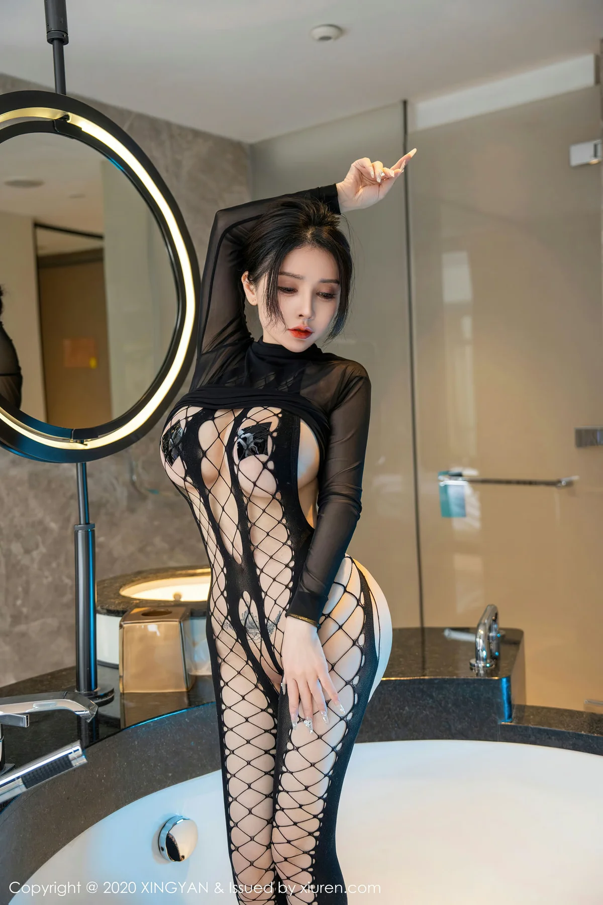 XINGYAN 星颜社 Vol.210 潘娇娇 渔网式连体衣写真1 - 8