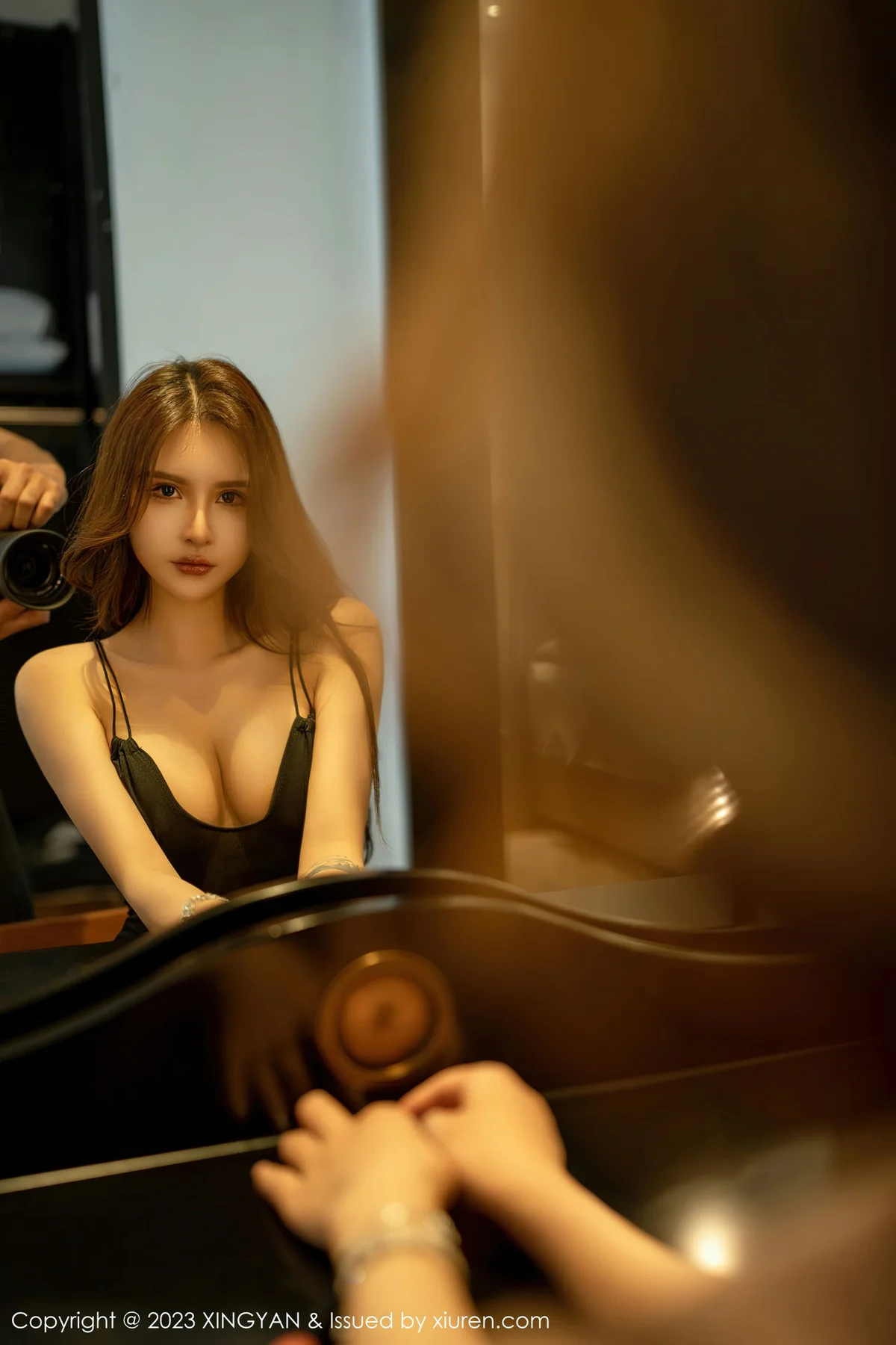 XINGYAN 星颜社 Vol.214 Emily尹菲 黑丝吊带性感写真22 - 2