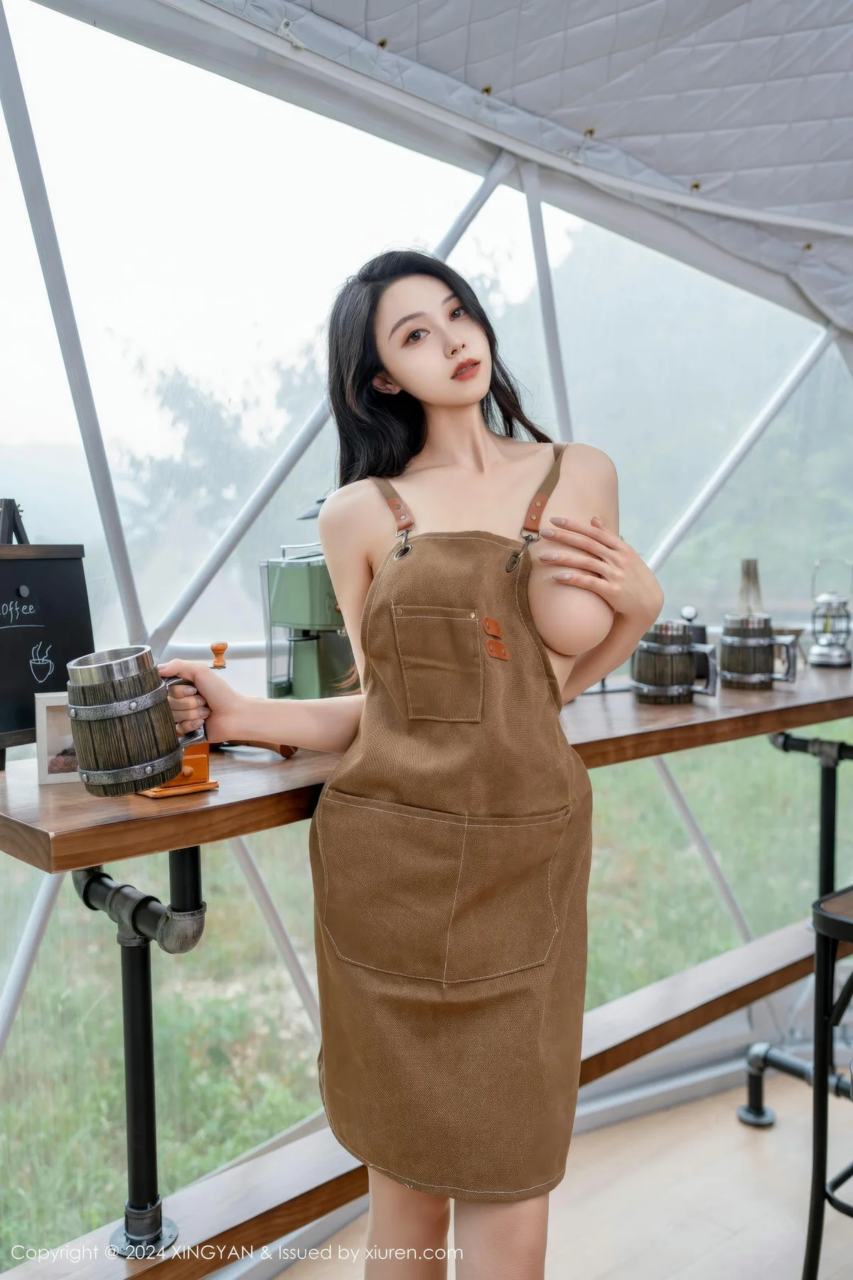 XINGYAN 星颜社 Vol.264 清妙 咖啡色围裙性感写真11 - 6