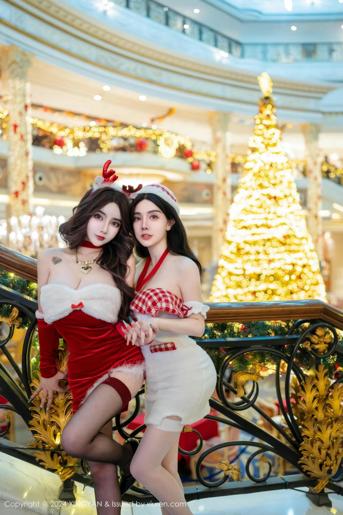 XINGYAN 星颜社 Vol.294 双人模特合集  情趣爆乳制服 - 2