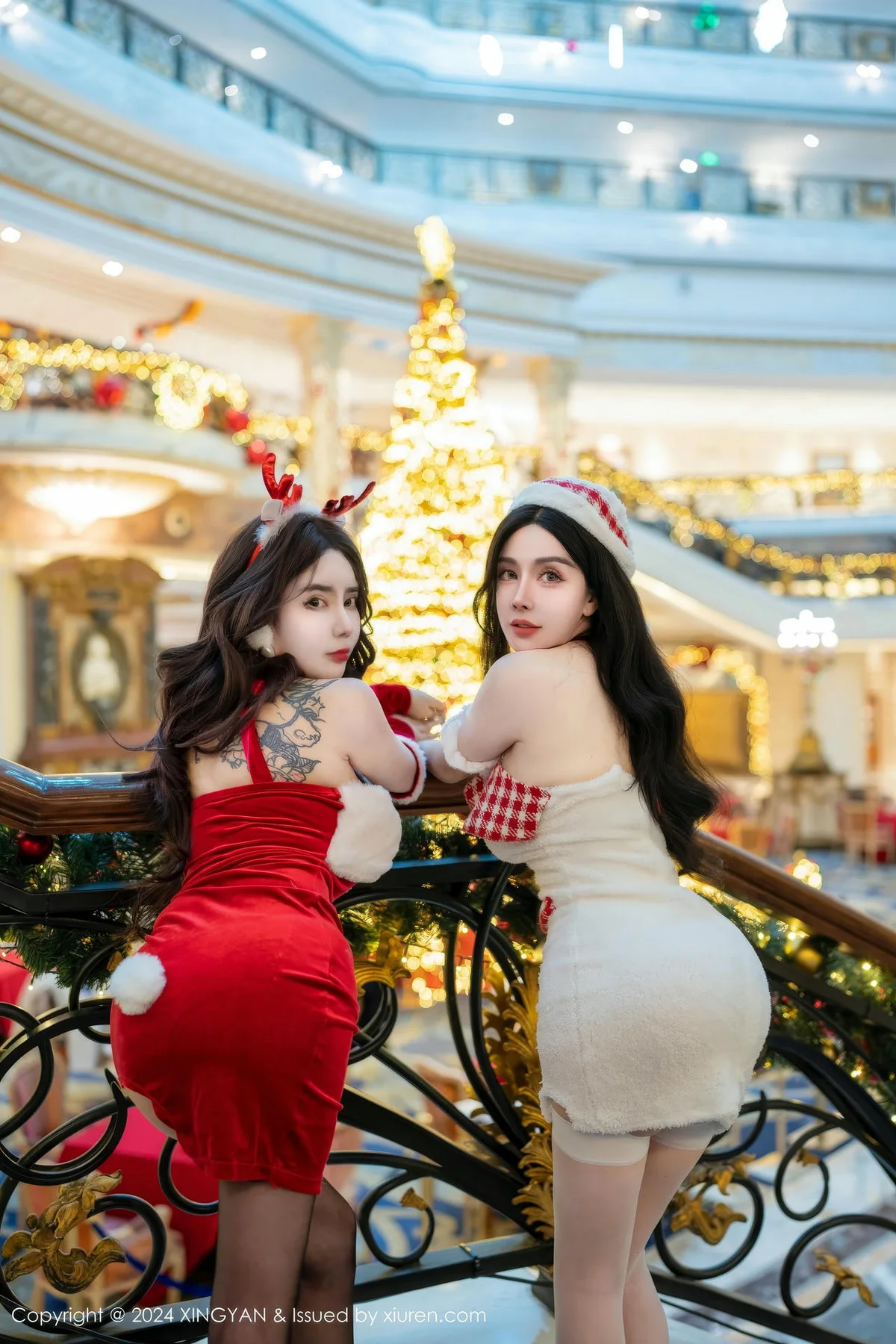 XINGYAN 星颜社 Vol.294 双人模特合集  情趣爆乳制服 - 6