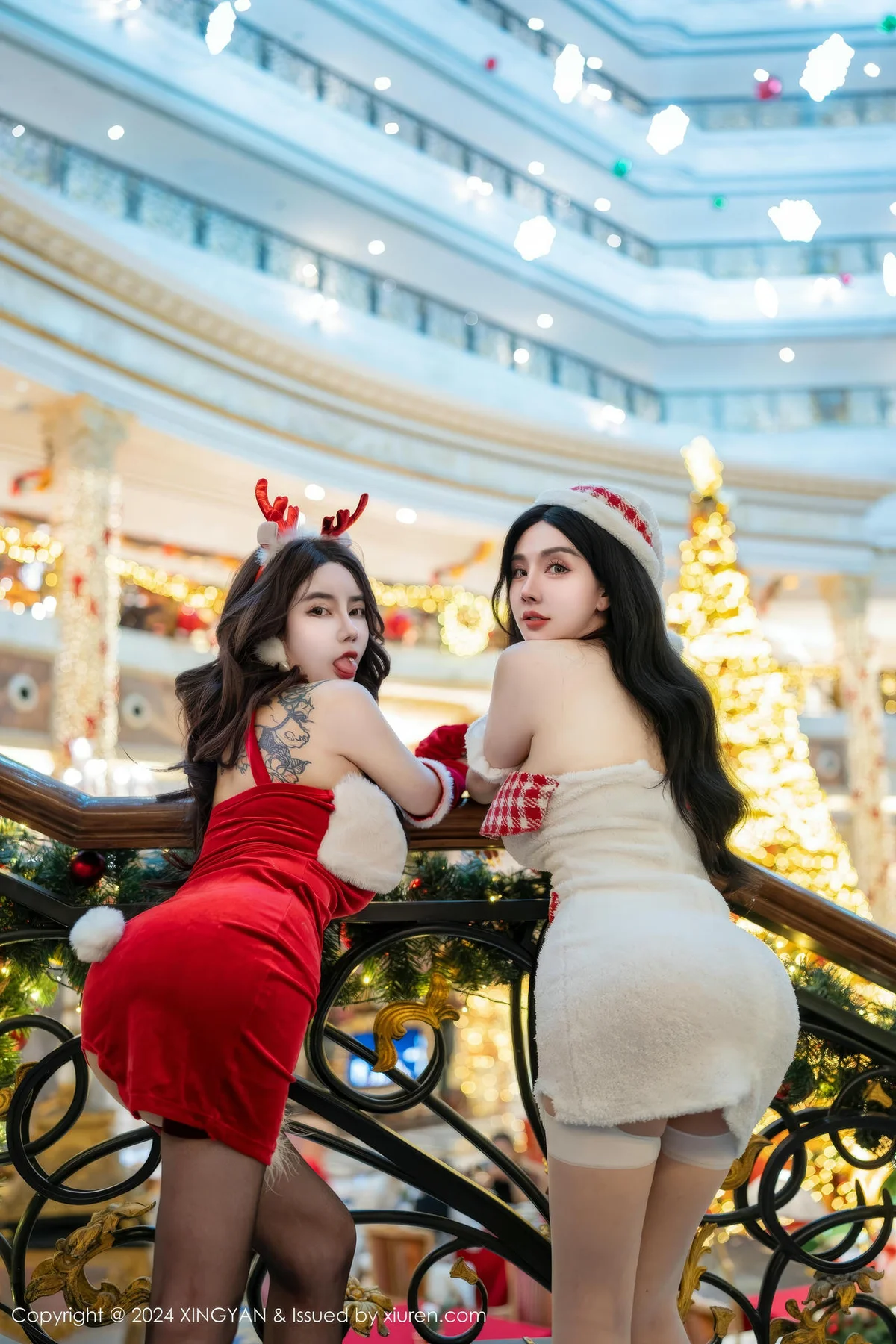 XINGYAN 星颜社 Vol.294 双人模特合集  情趣爆乳制服 - 7