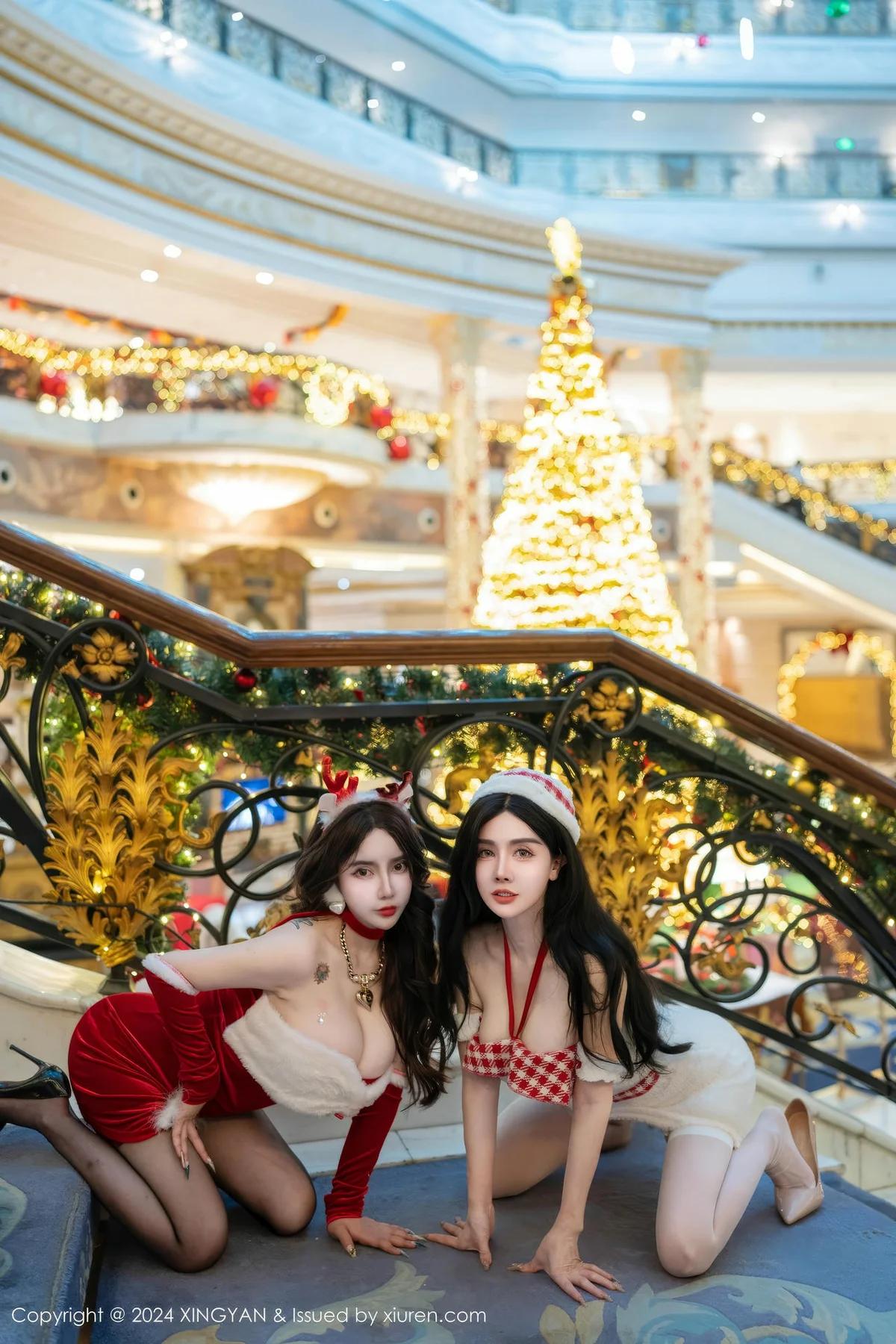 XINGYAN 星颜社 Vol.294 双人模特合集  情趣爆乳制服 - 8