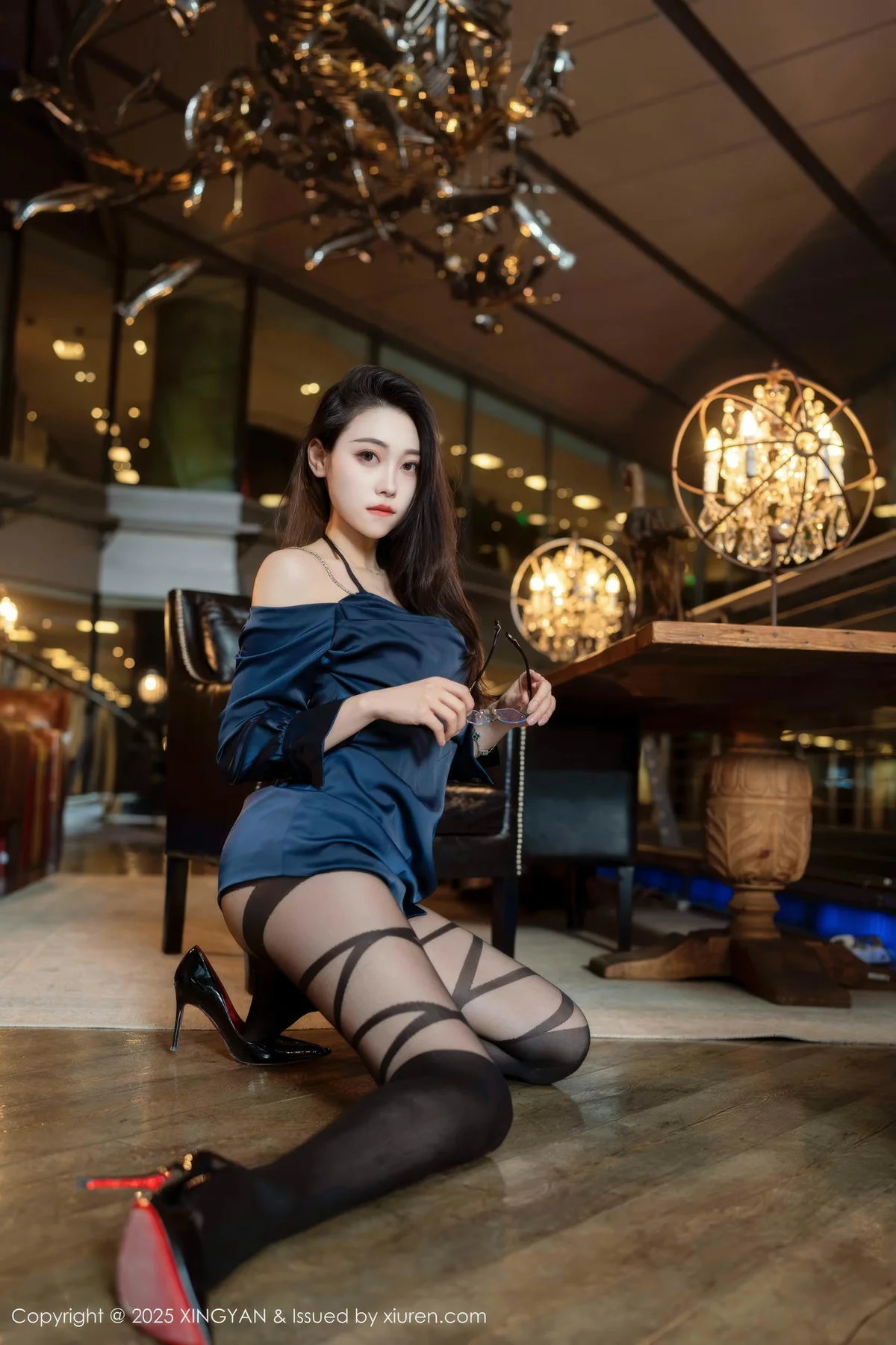 XINGYAN 星颜社 Vol.328 清妙 玉体黑丝连体衣 - 2