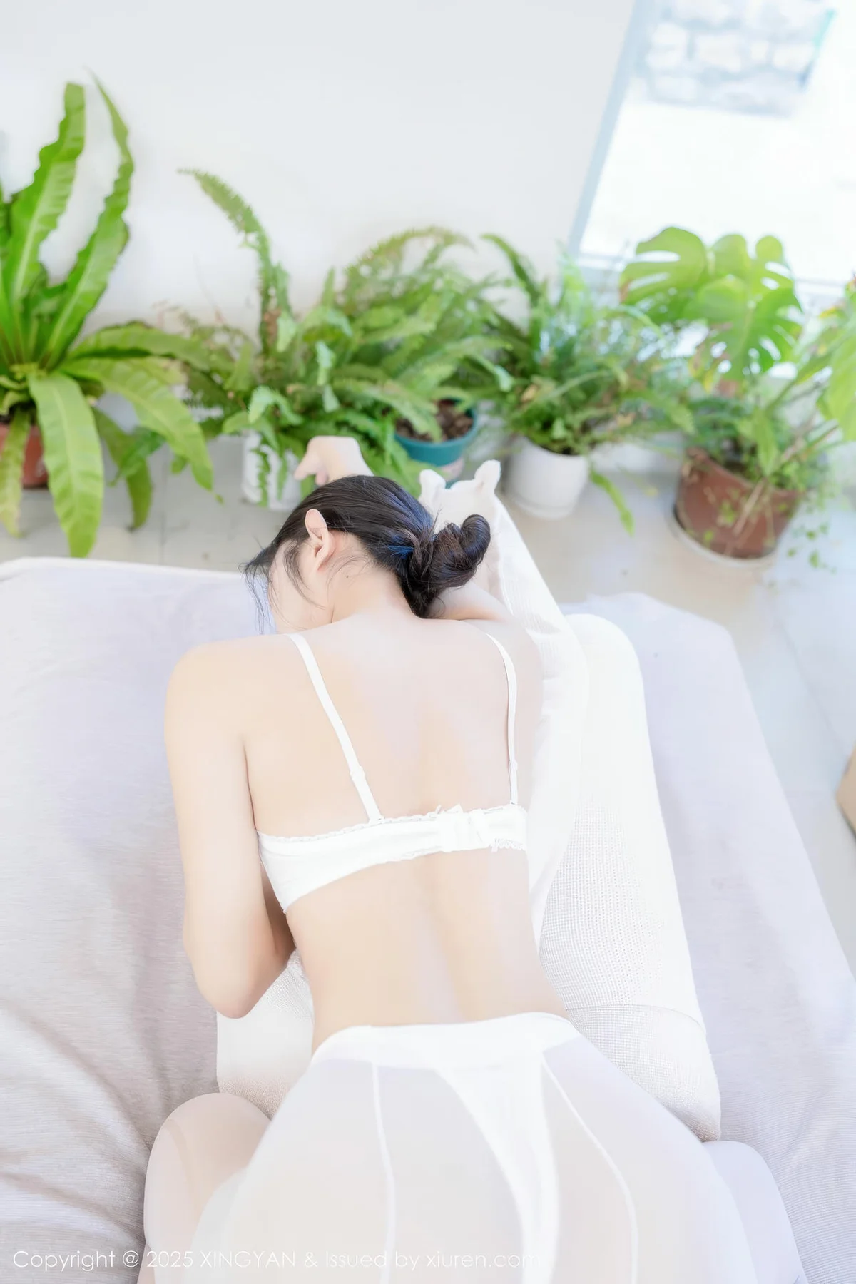 XINGYAN 星颜社 Vol.334 星冉 白色蕾丝内衣 - 5