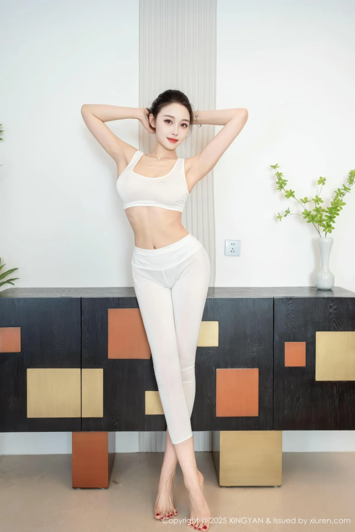 XINGYAN 星颜社 Vol.346 清妙 白色运动服身姿苗条 - 4