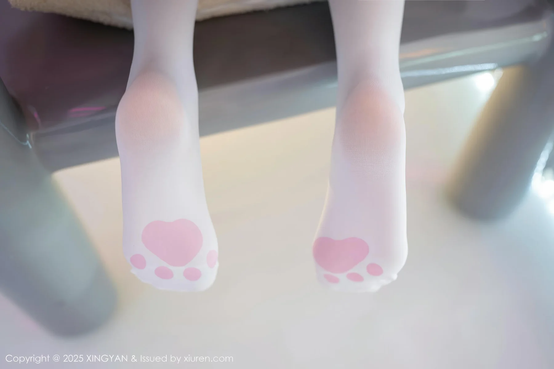 XINGYAN 星颜社 Vol.347 白露lulu 蓝色高开叉服饰 - 9