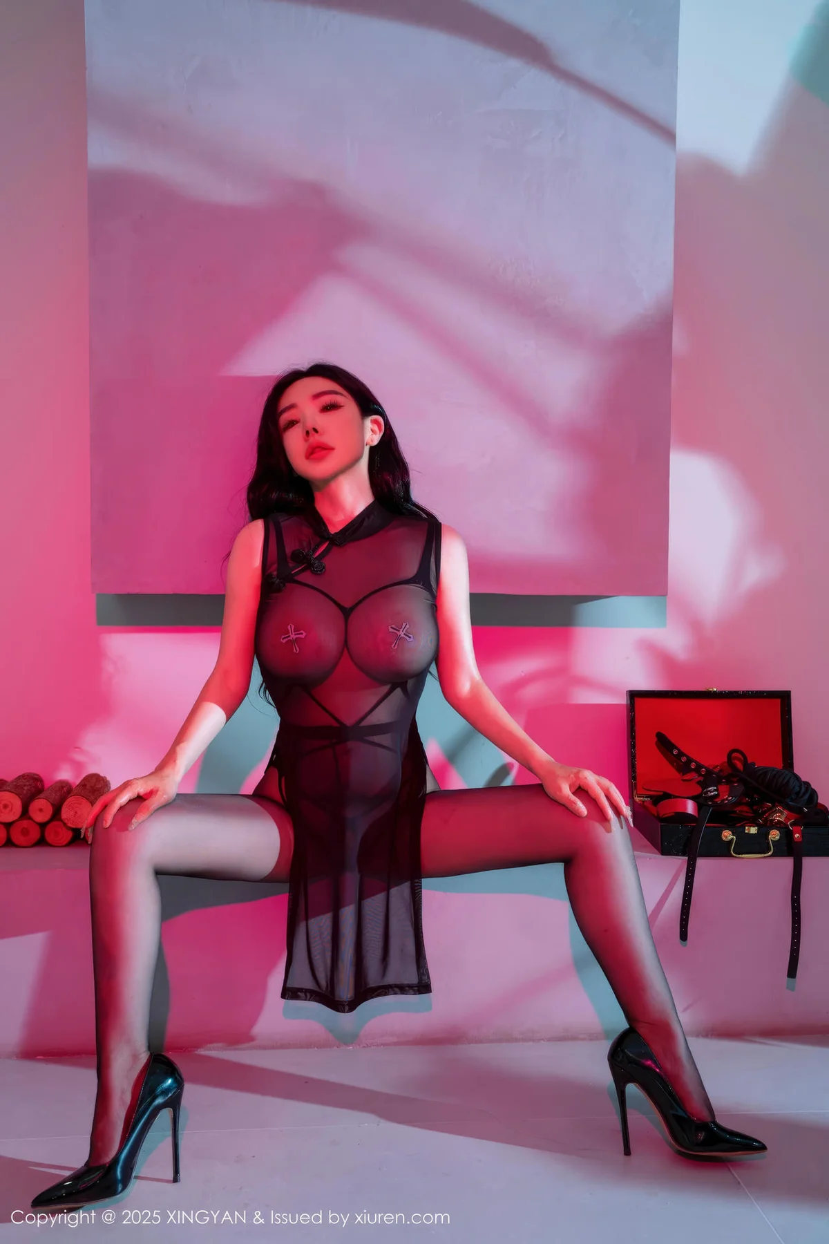 XINGYAN 星颜社 Vol.359 潘思沁 黑色情趣内衣 - 1