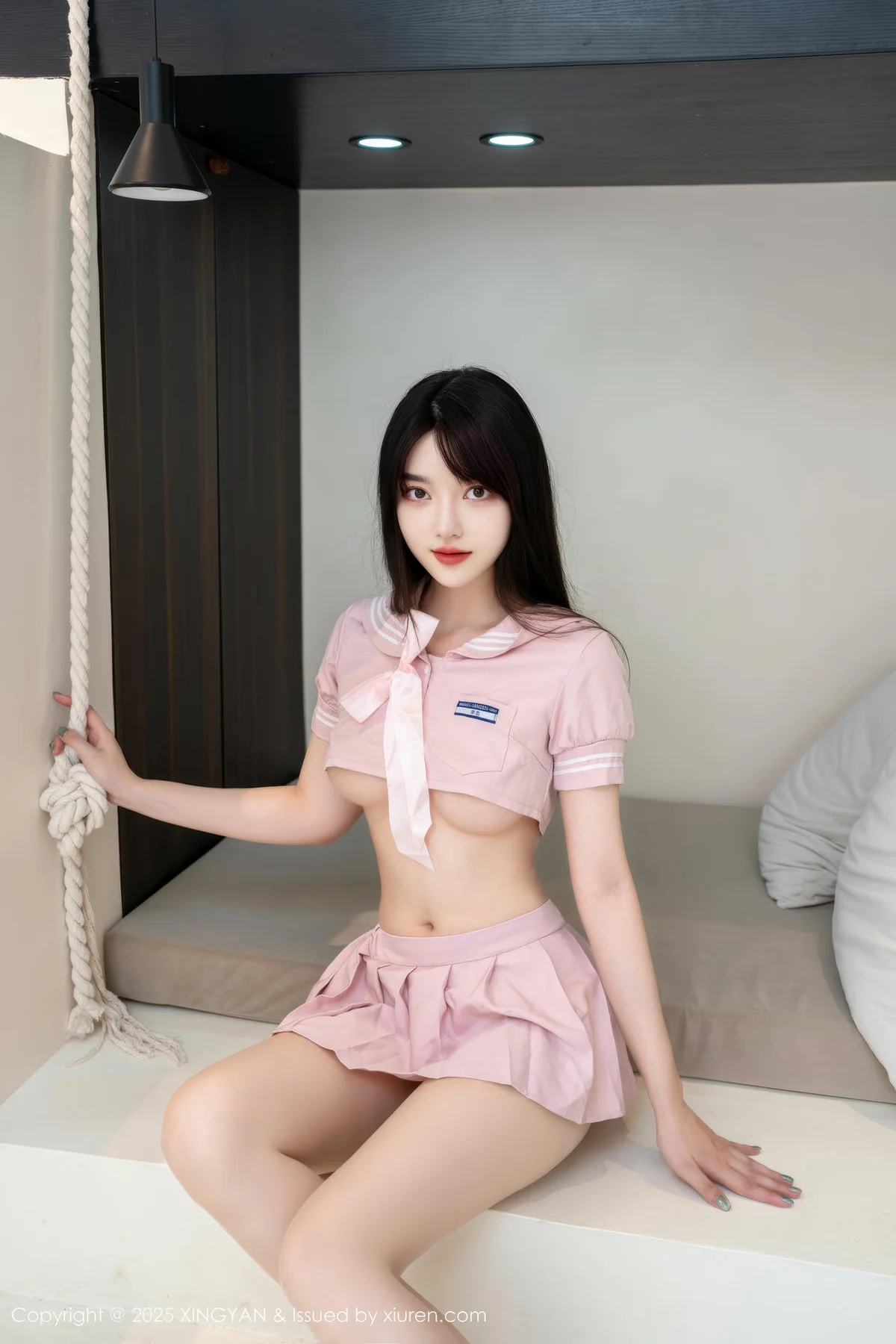 XINGYAN 星颜社 Vol.364 白露lulu 粉色JK制服 - 1