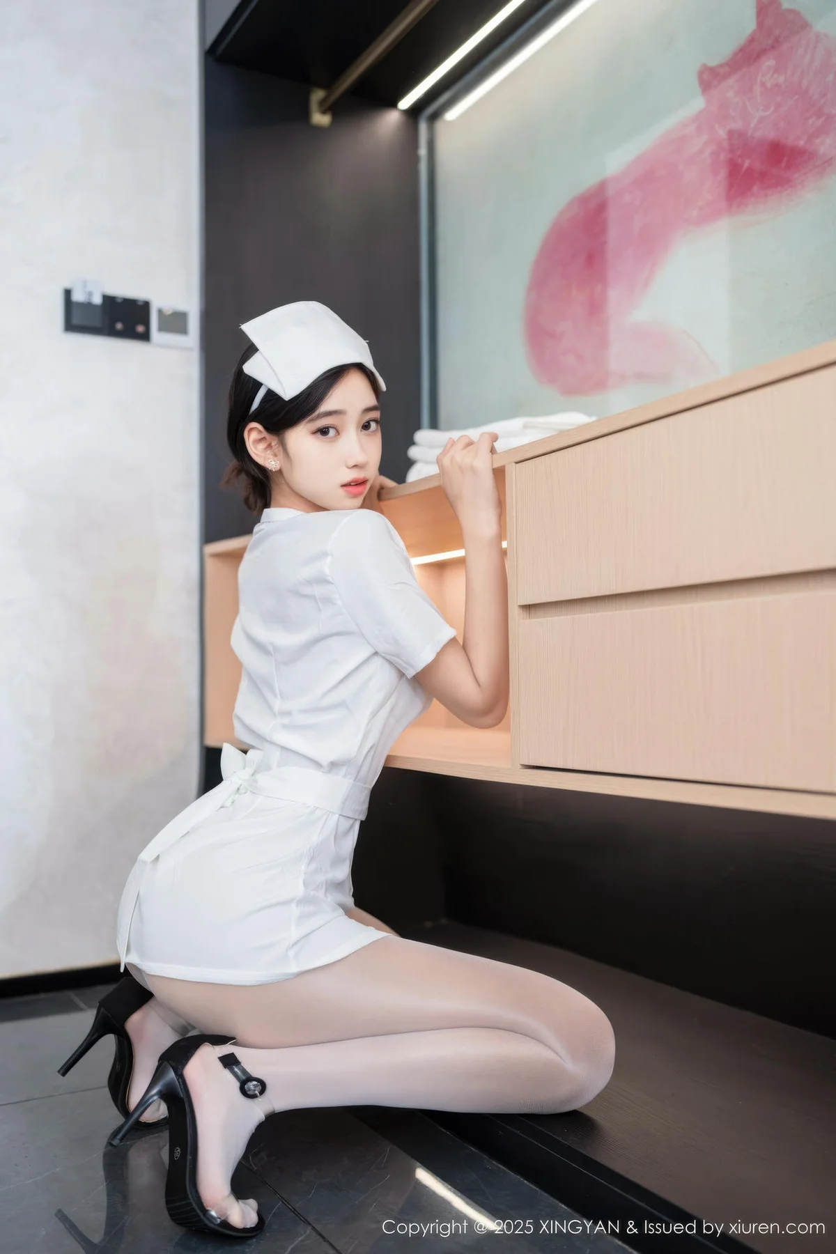 XINGYAN 星颜社 Vol.371 时安安 白色护士制服 - 3