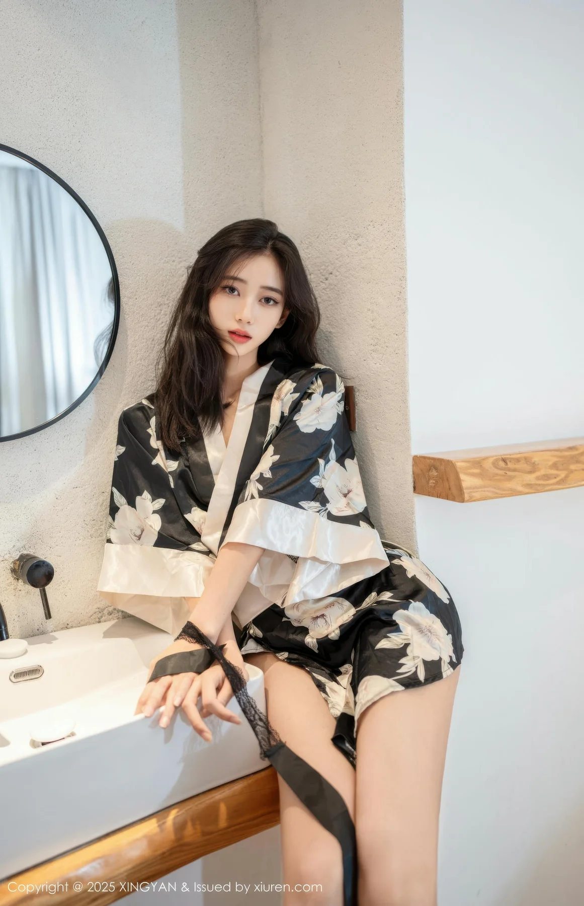 XINGYAN 星颜社 Vol.383 时安安 黑白色连衣短裙 - 2