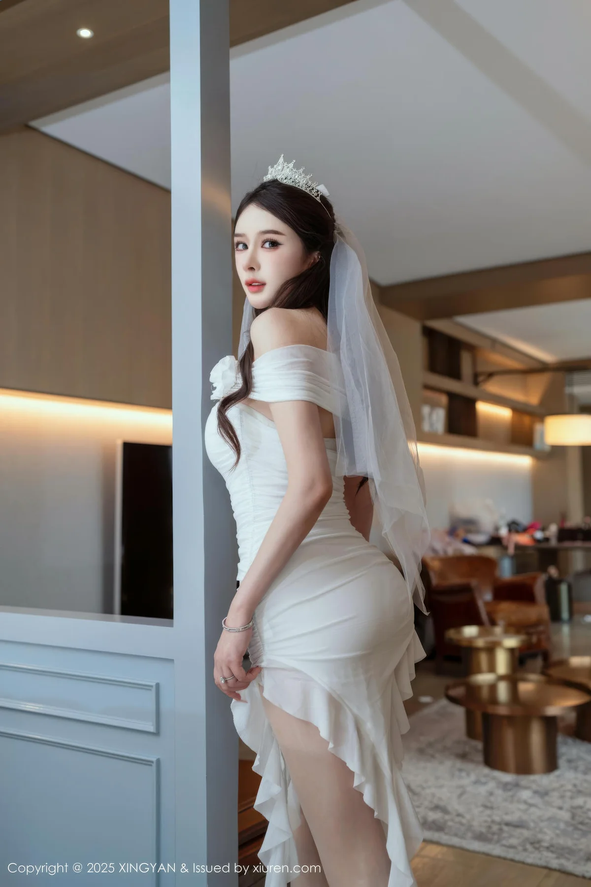 XINGYAN 星颜社 Vol.388 李丽莎 白色婚纱熟女姿态 - 10