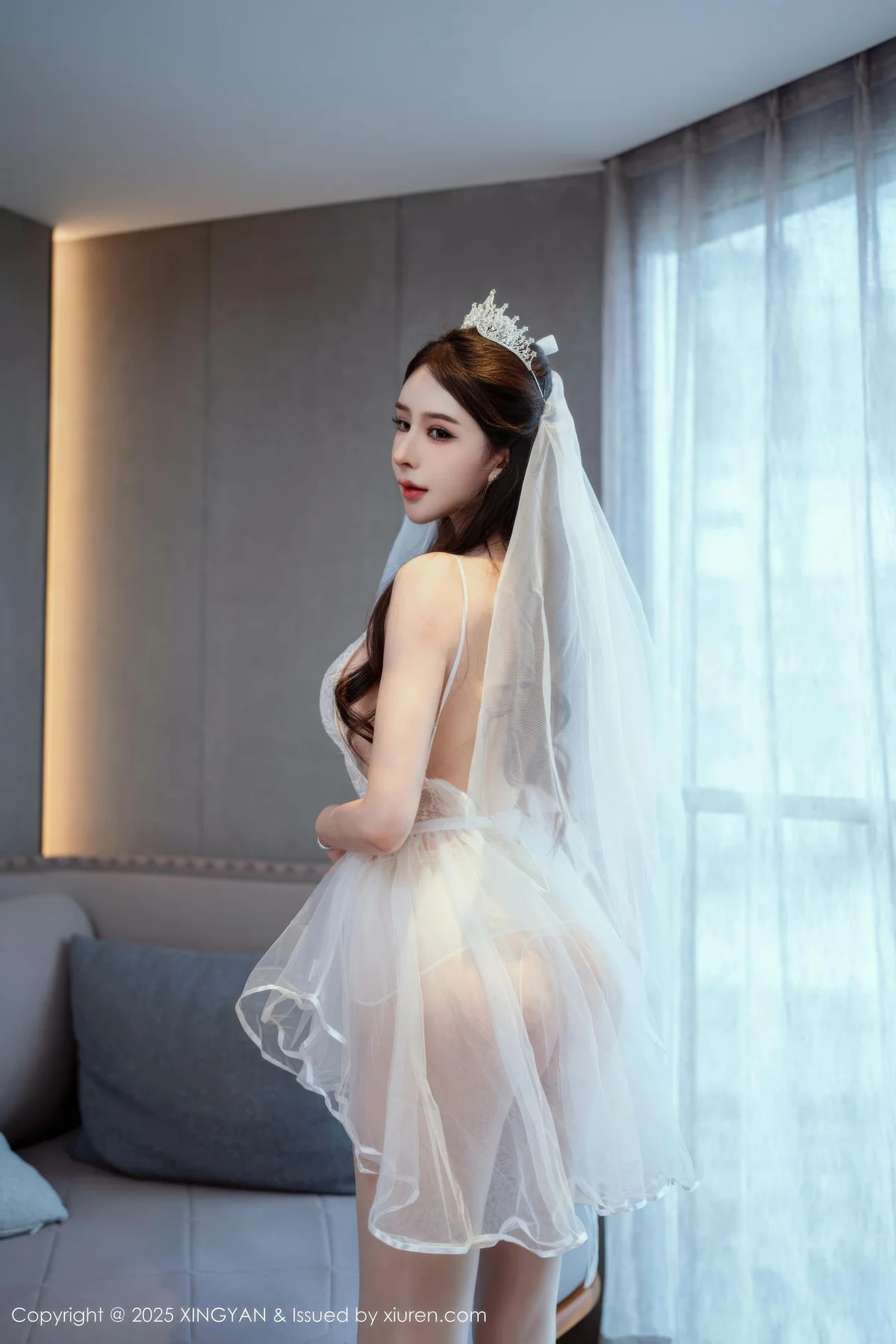 XINGYAN 星颜社 Vol.388 李丽莎 白色婚纱熟女姿态 - 2