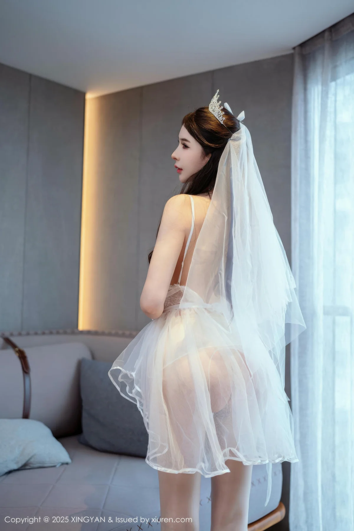 XINGYAN 星颜社 Vol.388 李丽莎 白色婚纱熟女姿态 - 3