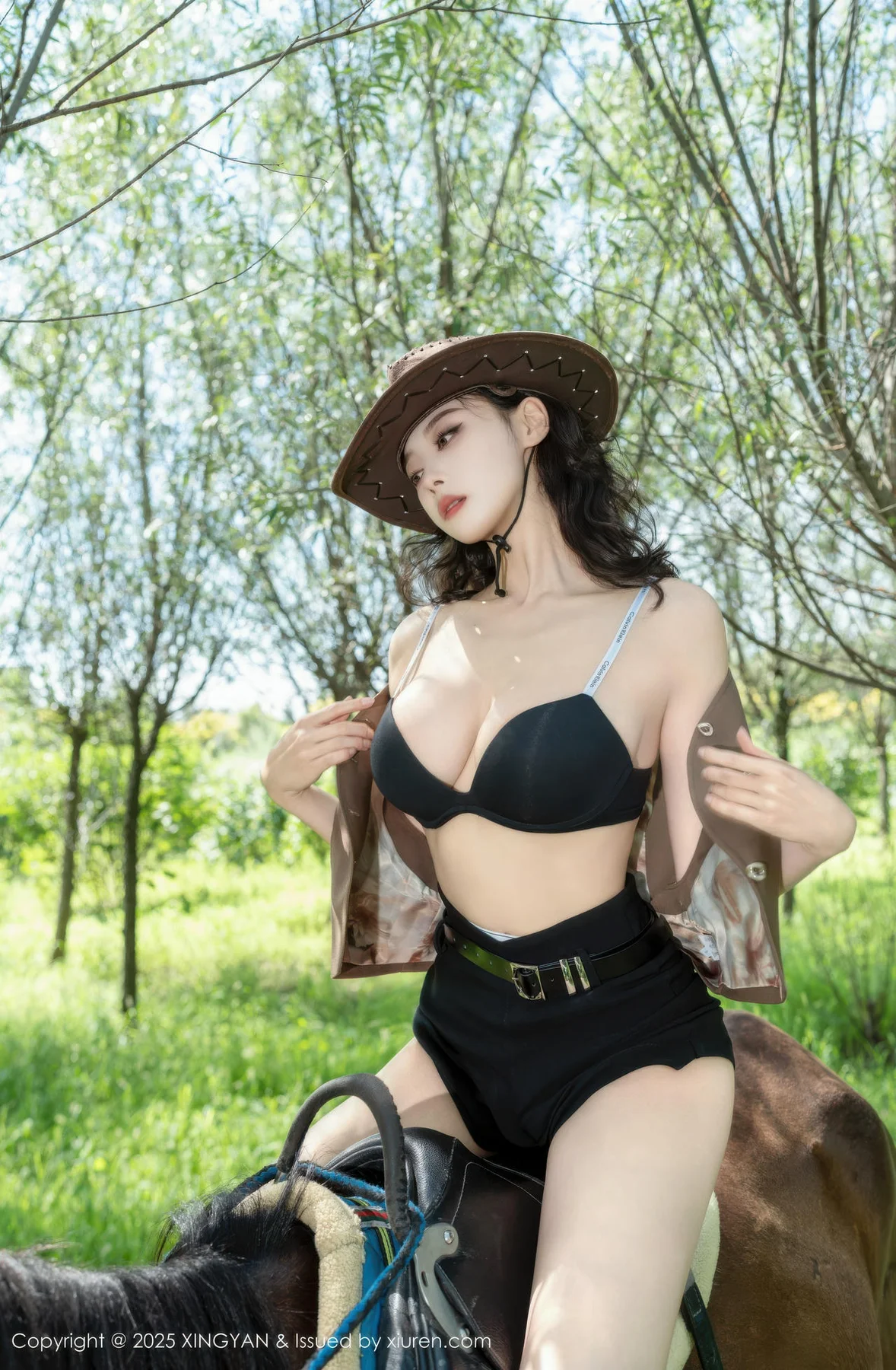 XINGYAN 星颜社 Vol.391 清妙 牛仔女郎蓝色衬衫 - 8