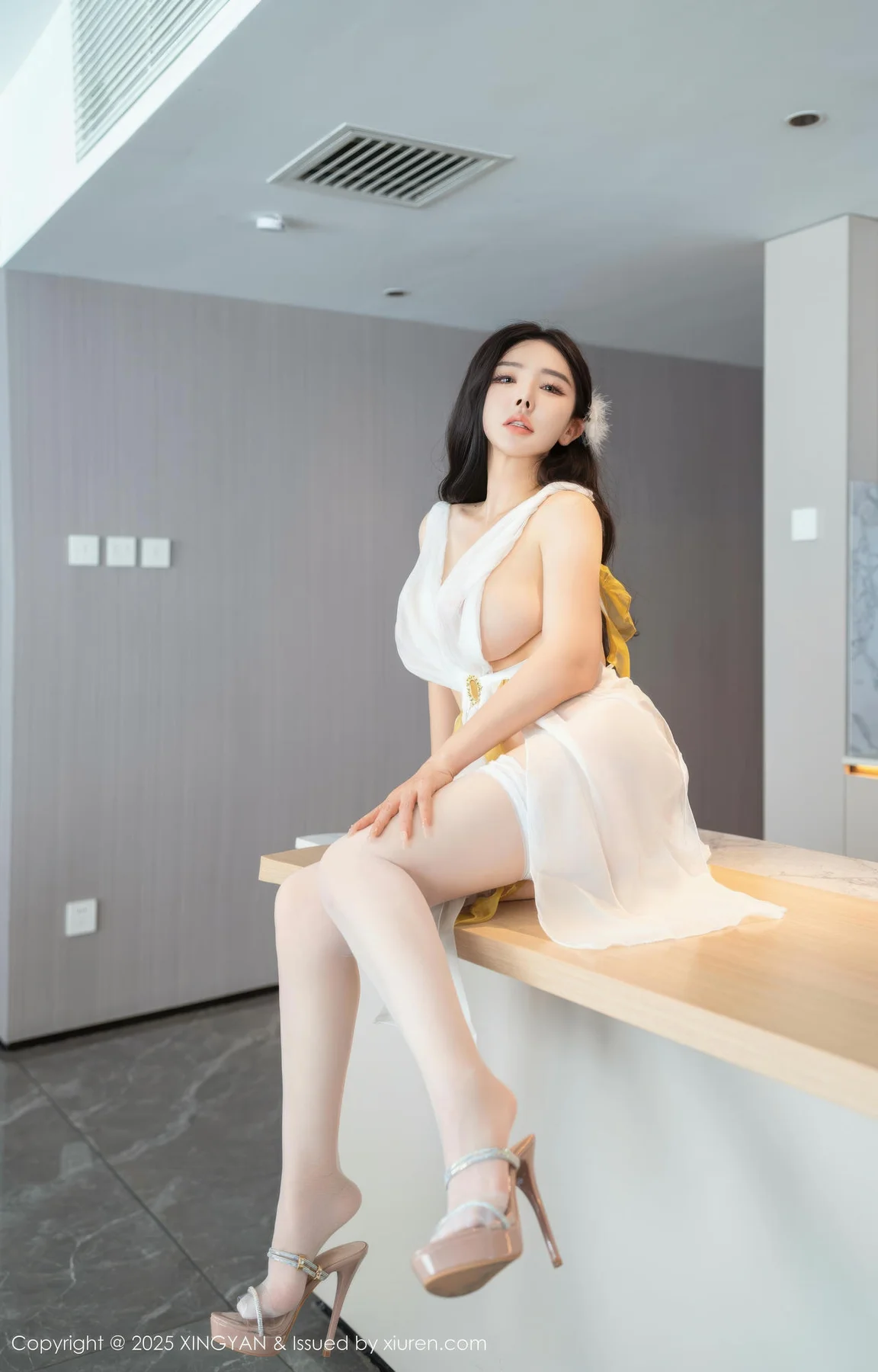 XINGYAN 星颜社 Vol.392 潘思沁 白色情趣透视服饰 - 9