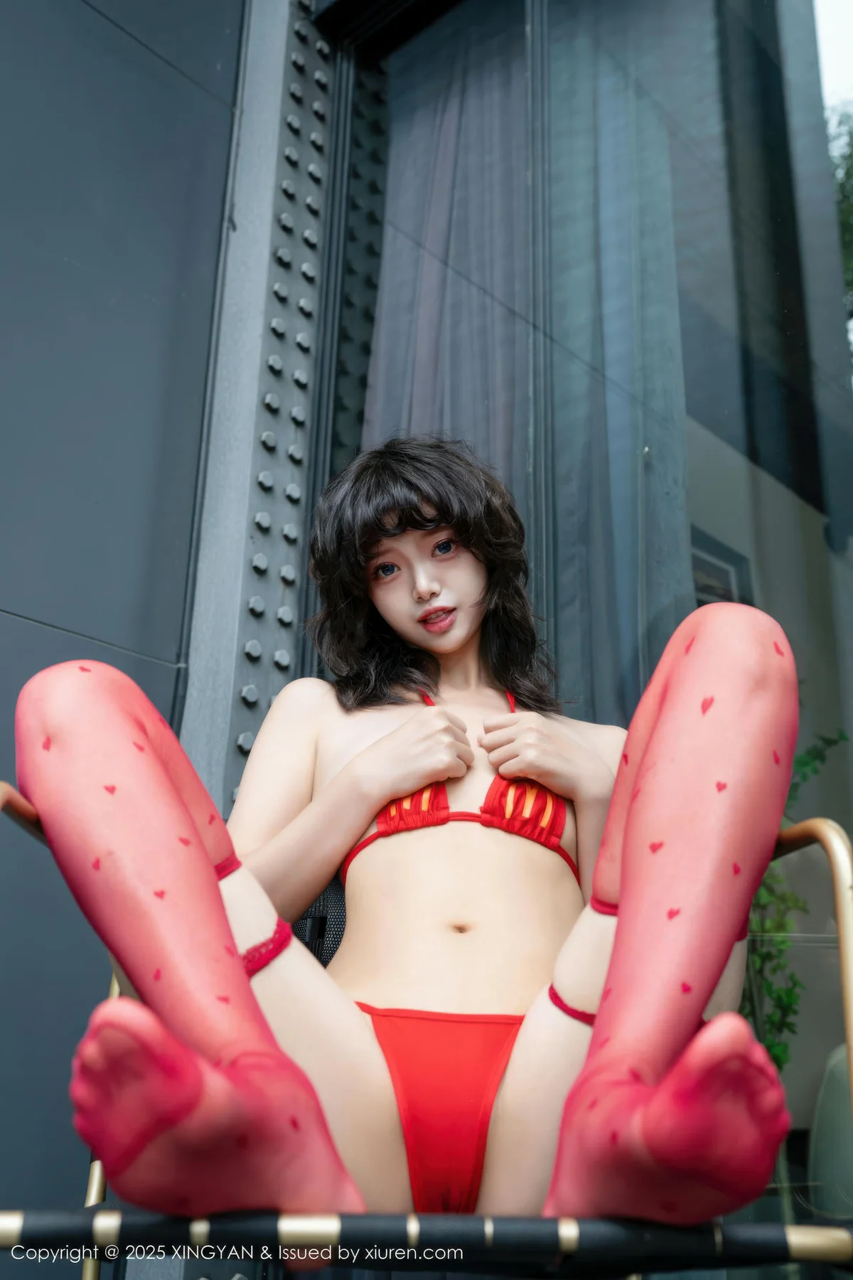 XINGYAN 星颜社 Vol.403 白虎巧巧 红色情趣内衣 - 2