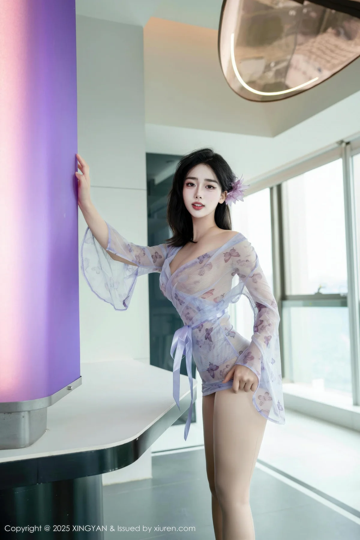 XINGYAN 星颜社 Vol.409 阮福福 轻透香肩蓝色情趣私房 - 2