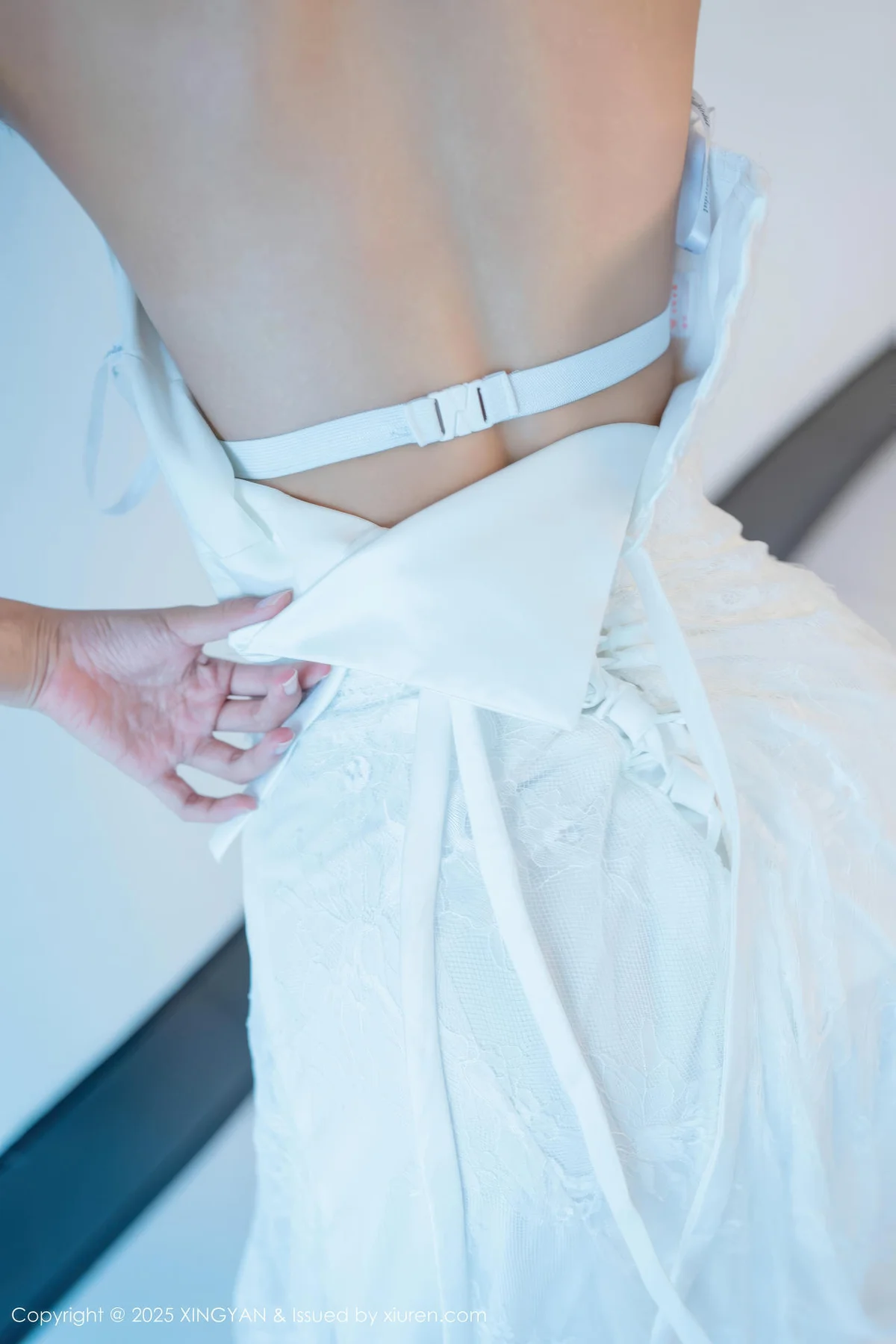 XINGYAN 星颜社 Vol.419 时安安 白色连衣裙白丝 - 9