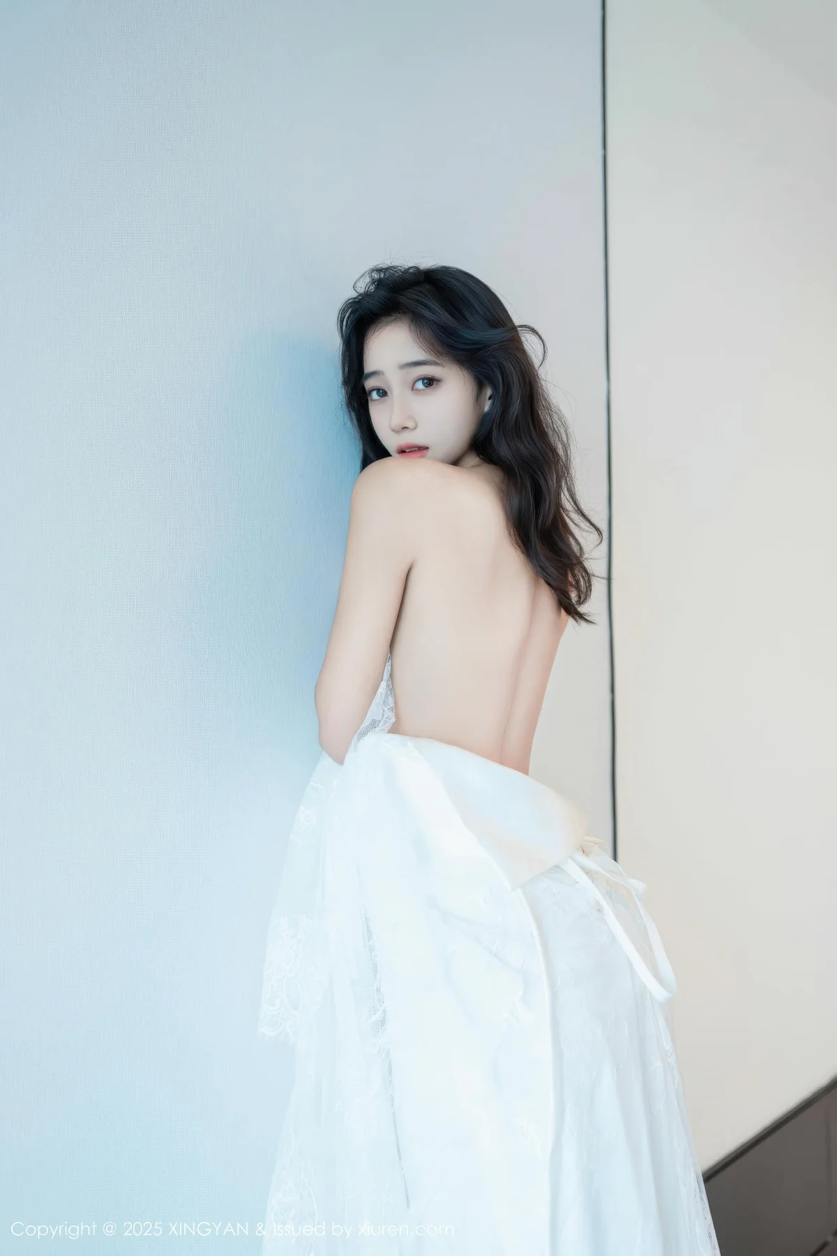 XINGYAN 星颜社 Vol.419 时安安 白色连衣裙白丝 - 8