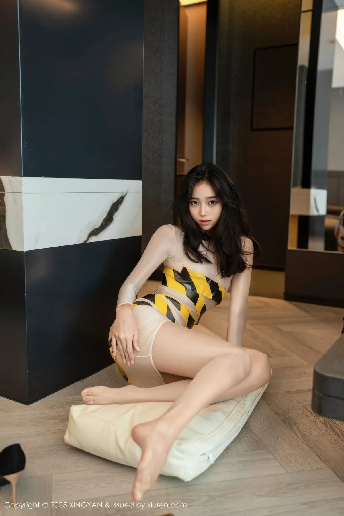 XINGYAN 星颜社 Vol.421 时安安 捆绑肉色连衣短裙 - 4