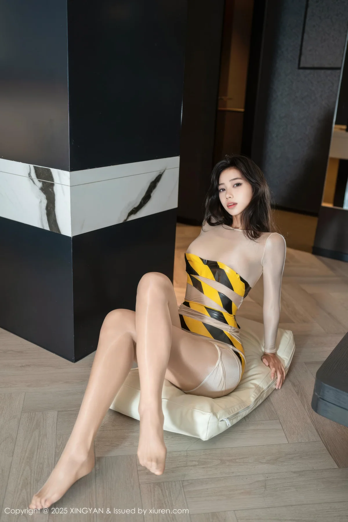 XINGYAN 星颜社 Vol.421 时安安 捆绑肉色连衣短裙 - 8