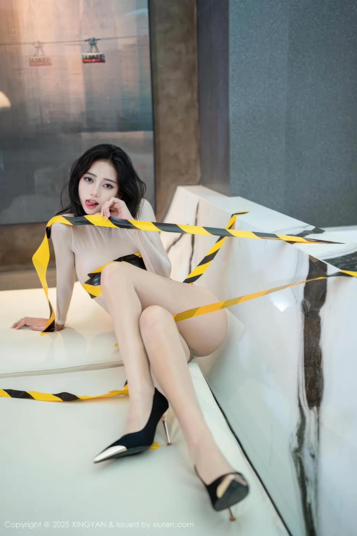 XINGYAN 星颜社 Vol.421 时安安 捆绑肉色连衣短裙 - 8