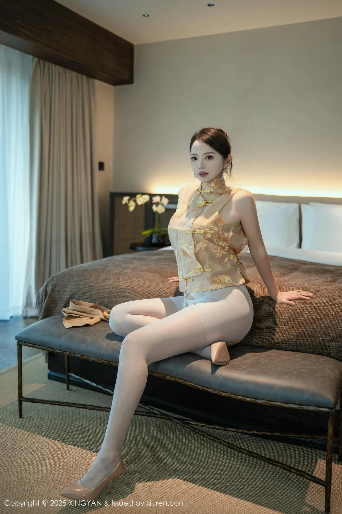 XINGYAN 星颜社 Vol.441 大美妞儿 白色珍珠内衣 - 4