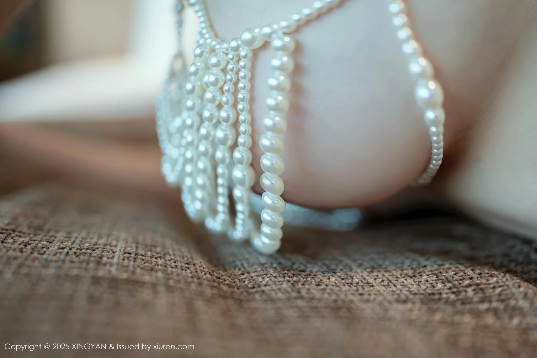 XINGYAN 星颜社 Vol.441 大美妞儿 白色珍珠内衣 - 3