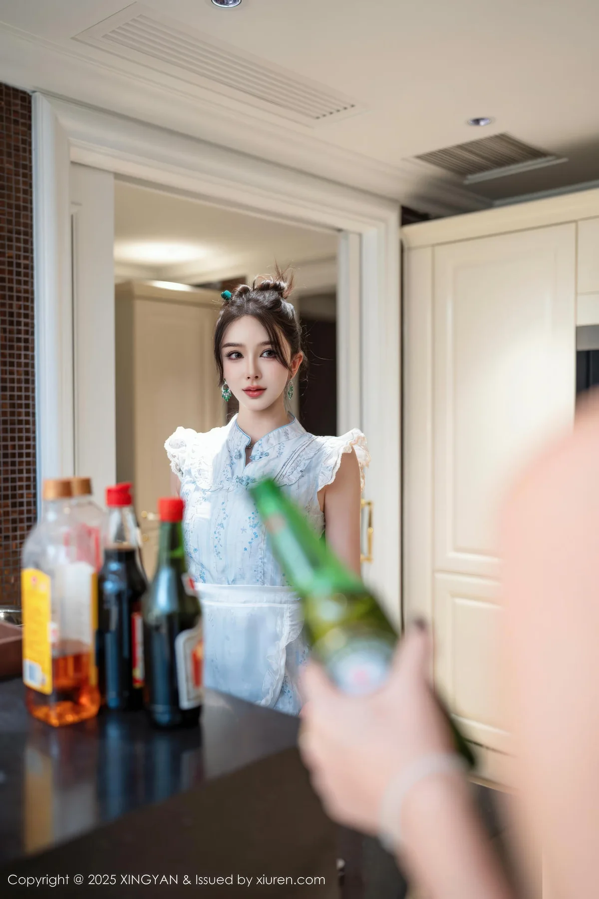 XINGYAN 星颜社 Vol.444 李丽莎 厨娘旗袍性感魅惑黑丝 - 8