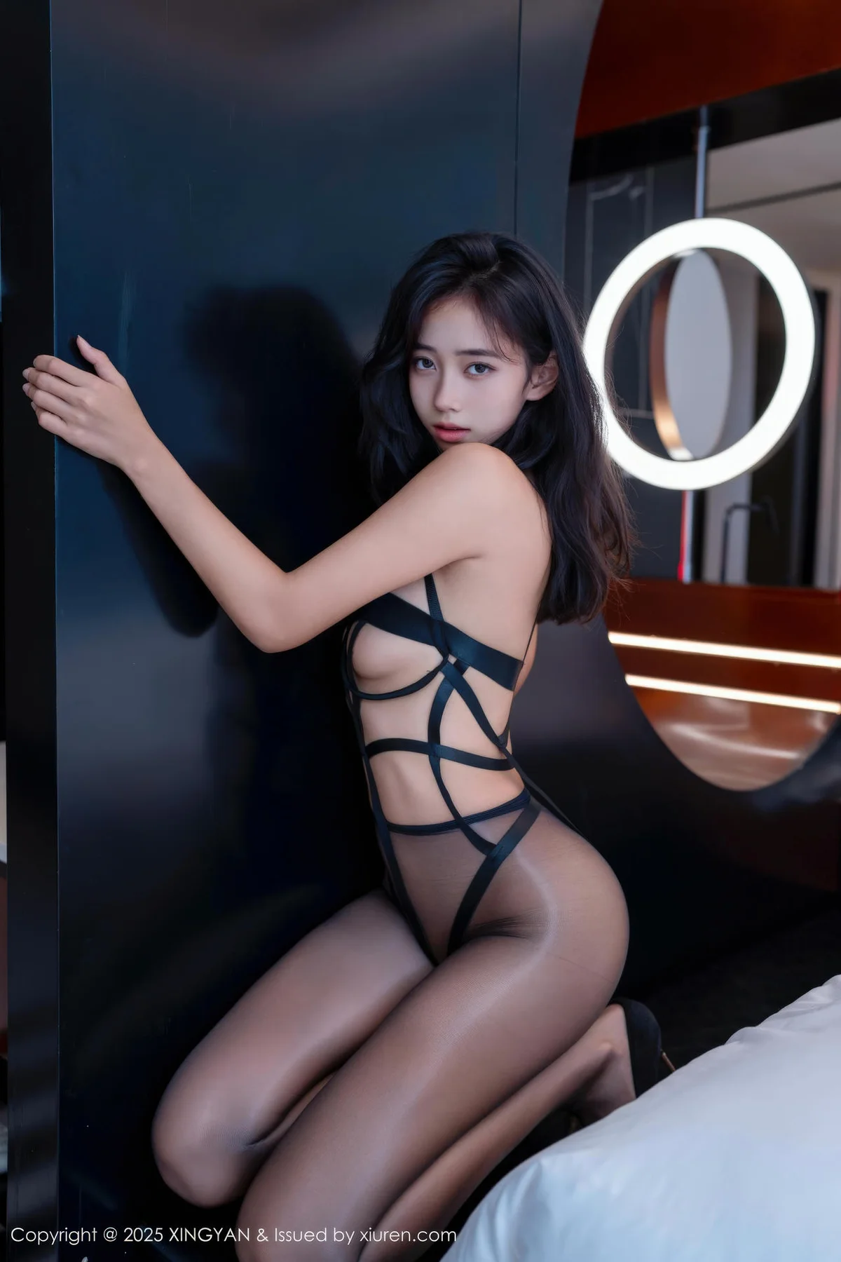 XINGYAN 星颜社 Vol.446 时安安 透视黑色情趣内衣 - 8