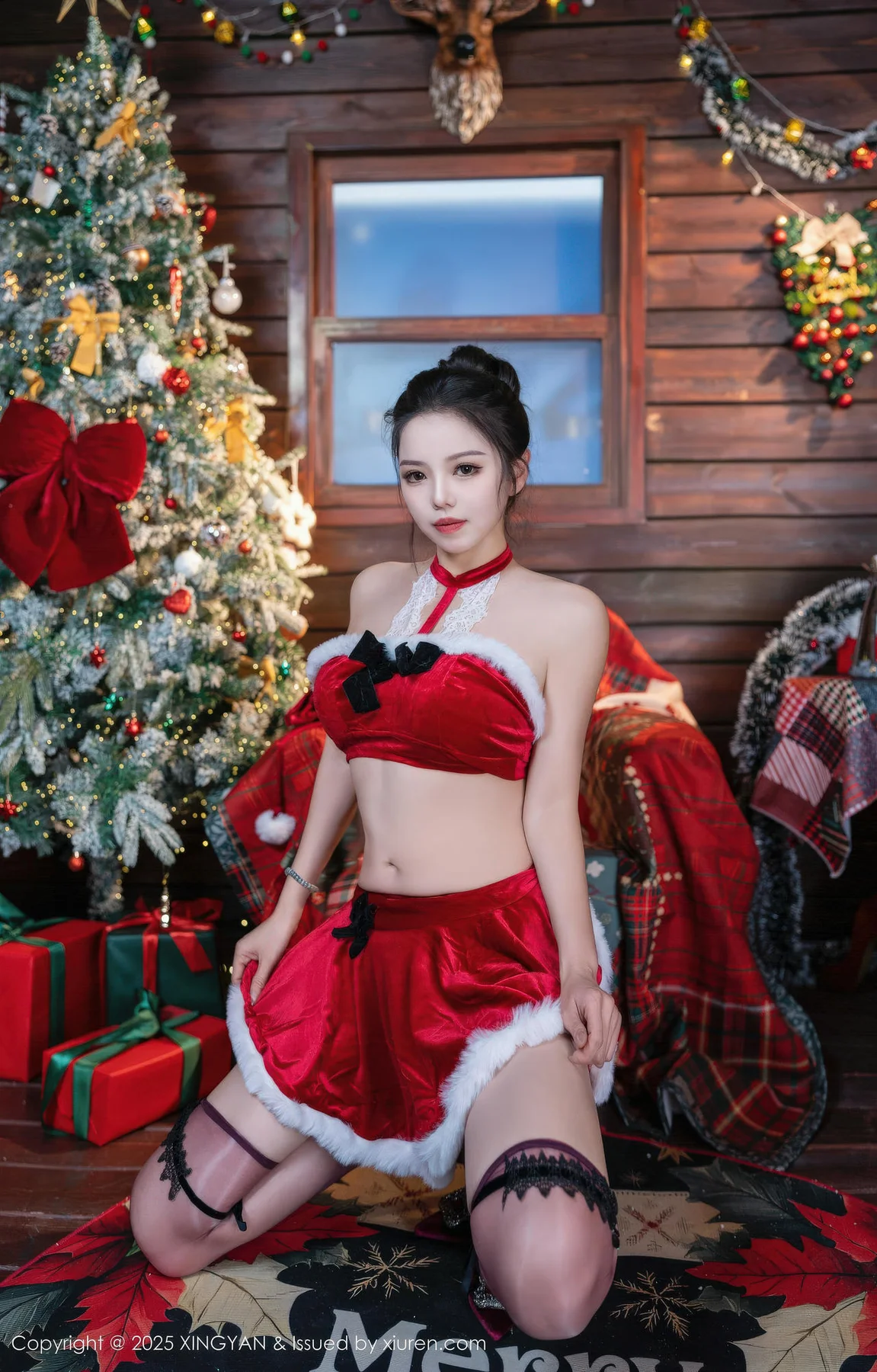 XINGYAN 星颜社 Vol.449 阮福福 红色情趣妩媚妖娆 - 6