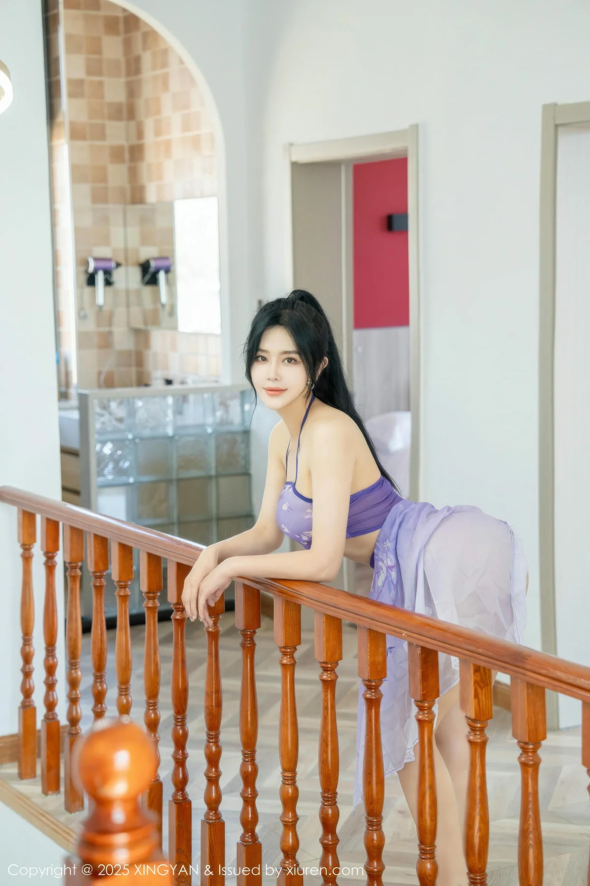 XINGYAN 星颜社 Vol.450 刘钰儿 紫色轻透服饰 - 4