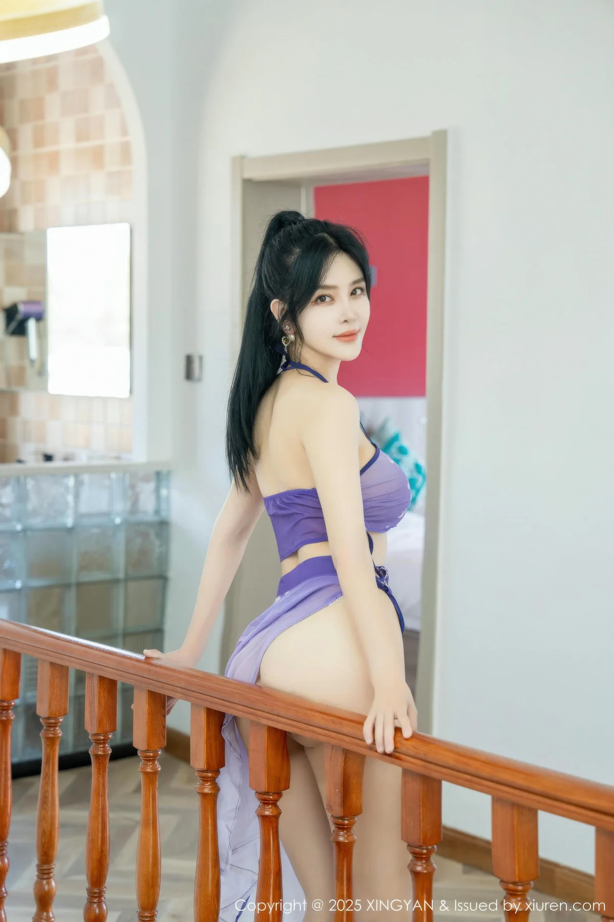 XINGYAN 星颜社 Vol.450 刘钰儿 紫色轻透服饰 - 7