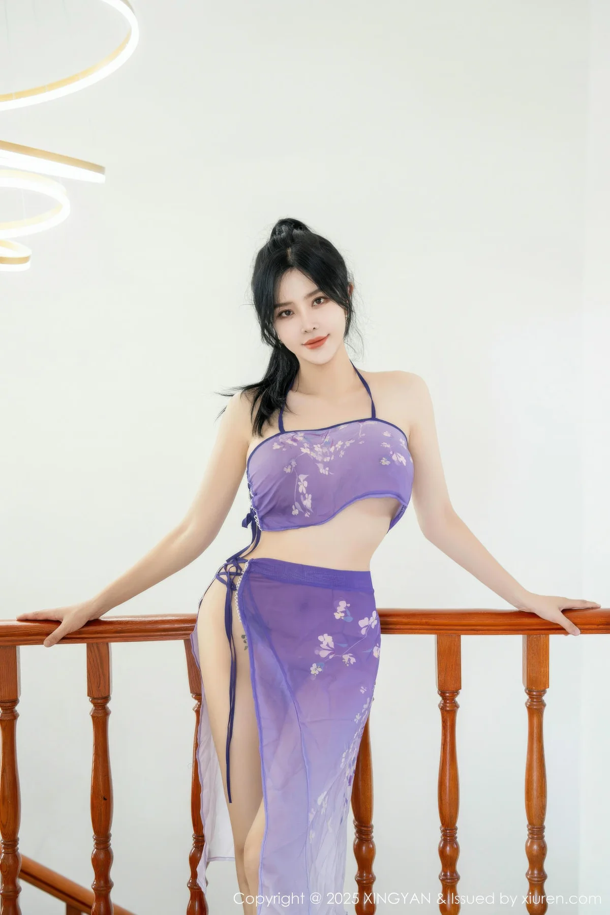 XINGYAN 星颜社 Vol.450 刘钰儿 紫色轻透服饰 - 5