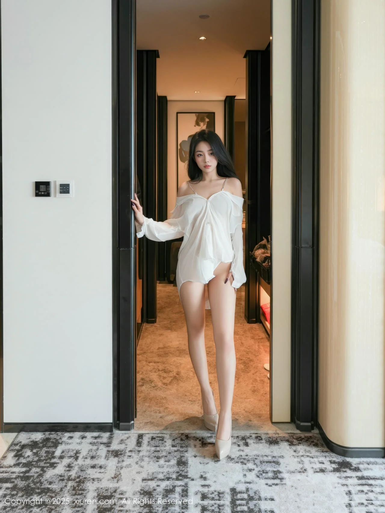 XiuRen 秀人 No.10025 白琮暖 透视香肩气质美女 - 5