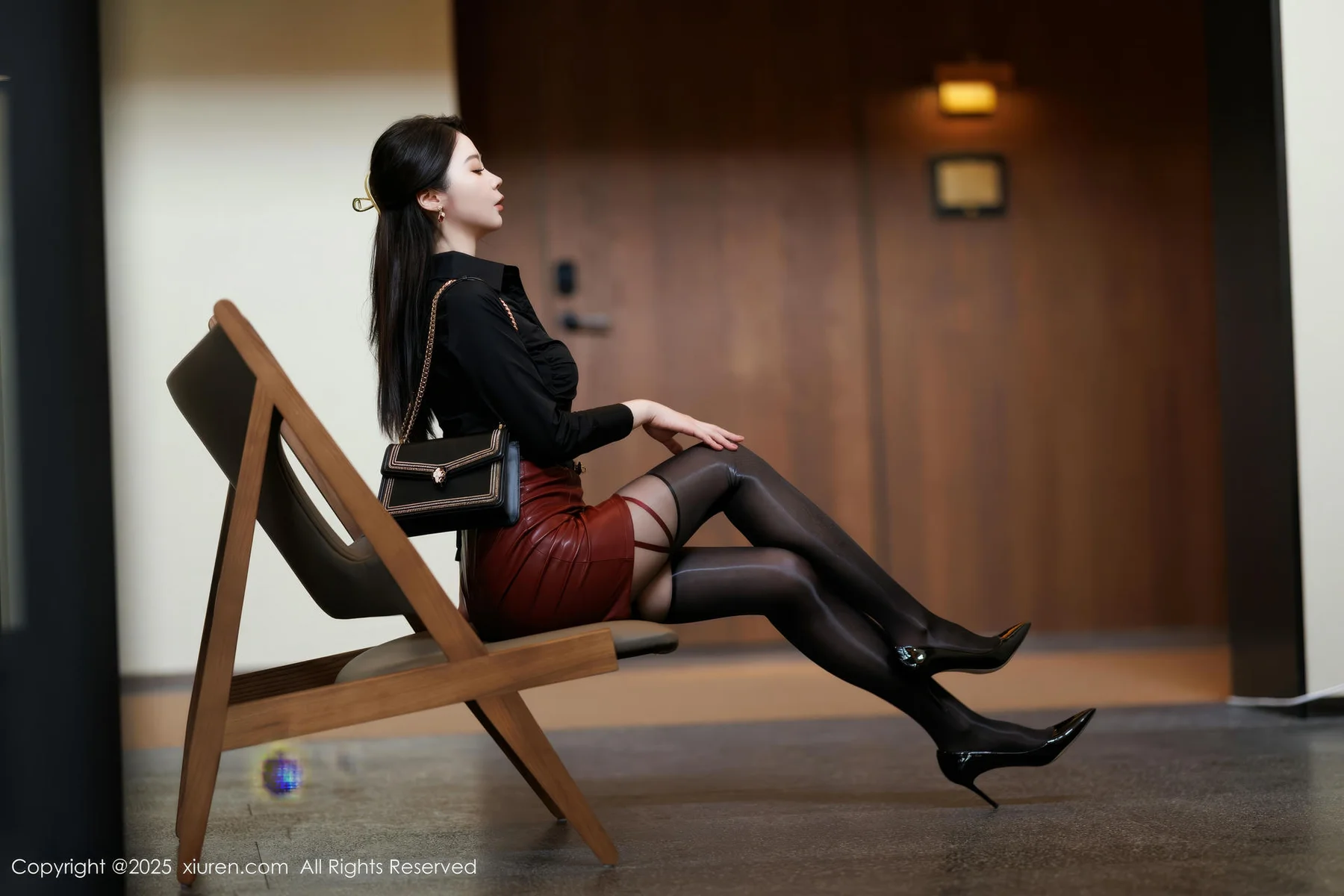 XiuRen 秀人 No.10039 梦心玥 高跟美腿内衣模特 - 1