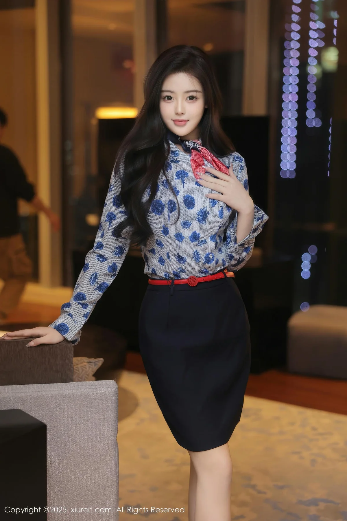 XiuRen 秀人 No.10041 希雅sia 紫色内衣美女模特 - 3