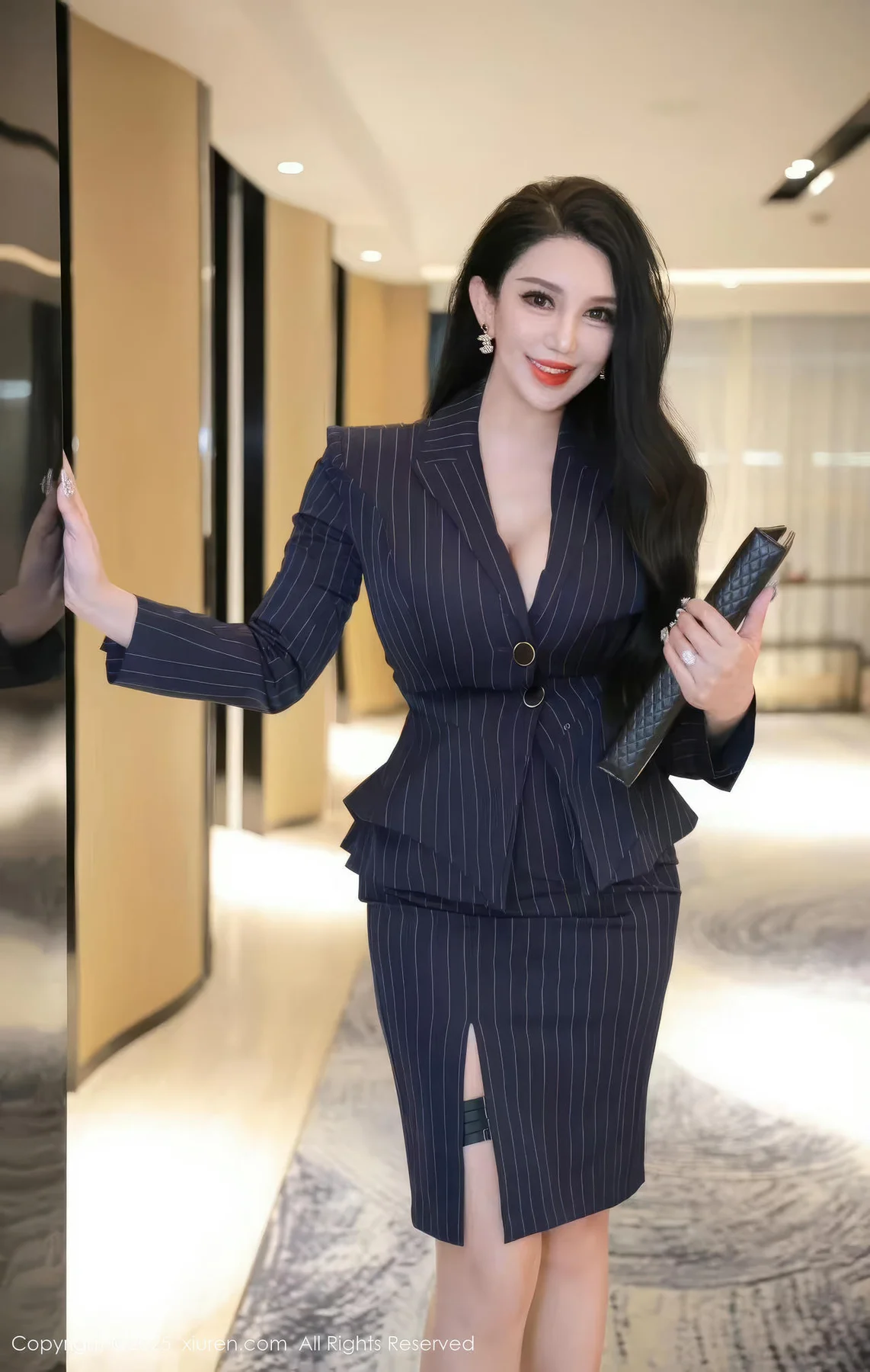 XiuRen 秀人 No.10065 乔安娜 乳贴和服制服 - 8