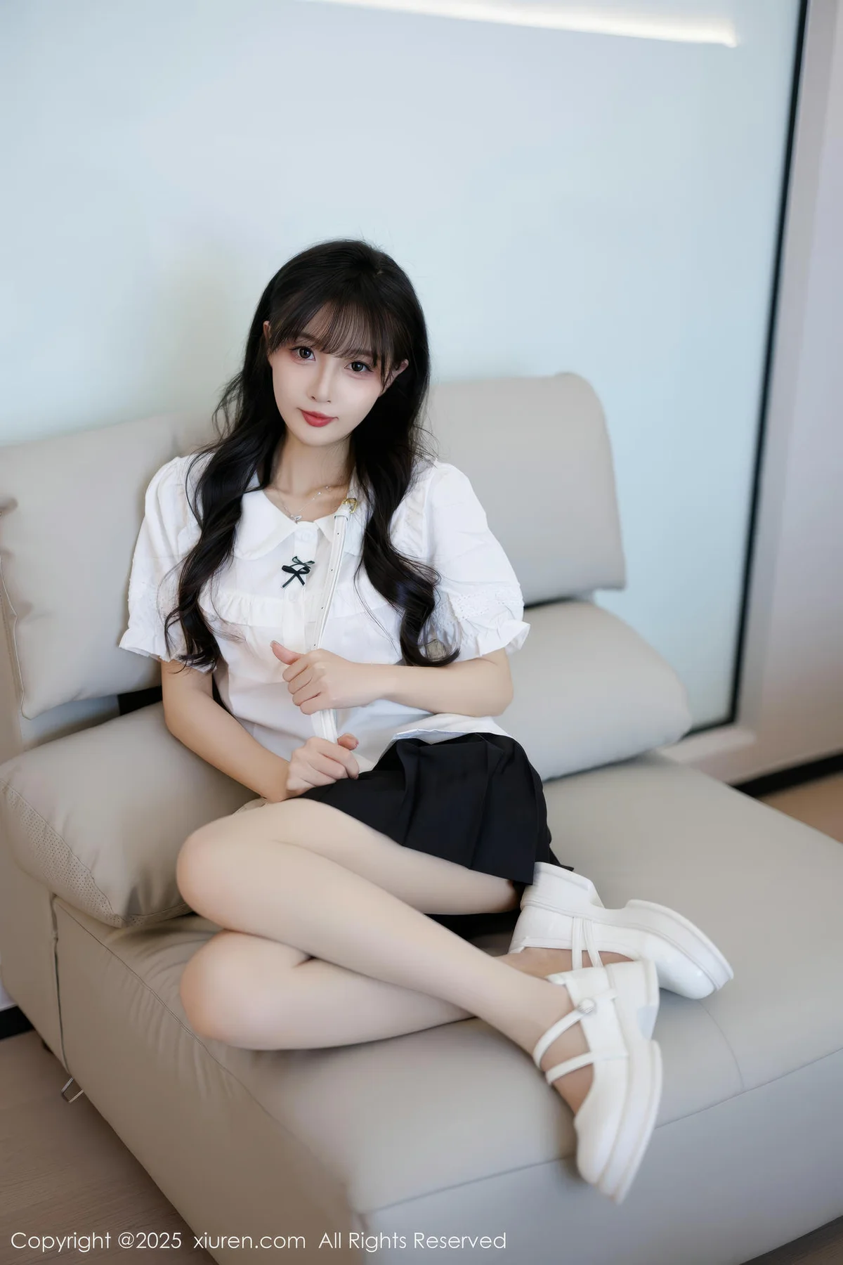 XiuRen 秀人 No.10067 樱桃小阑子 白丝美腿少女 - 7