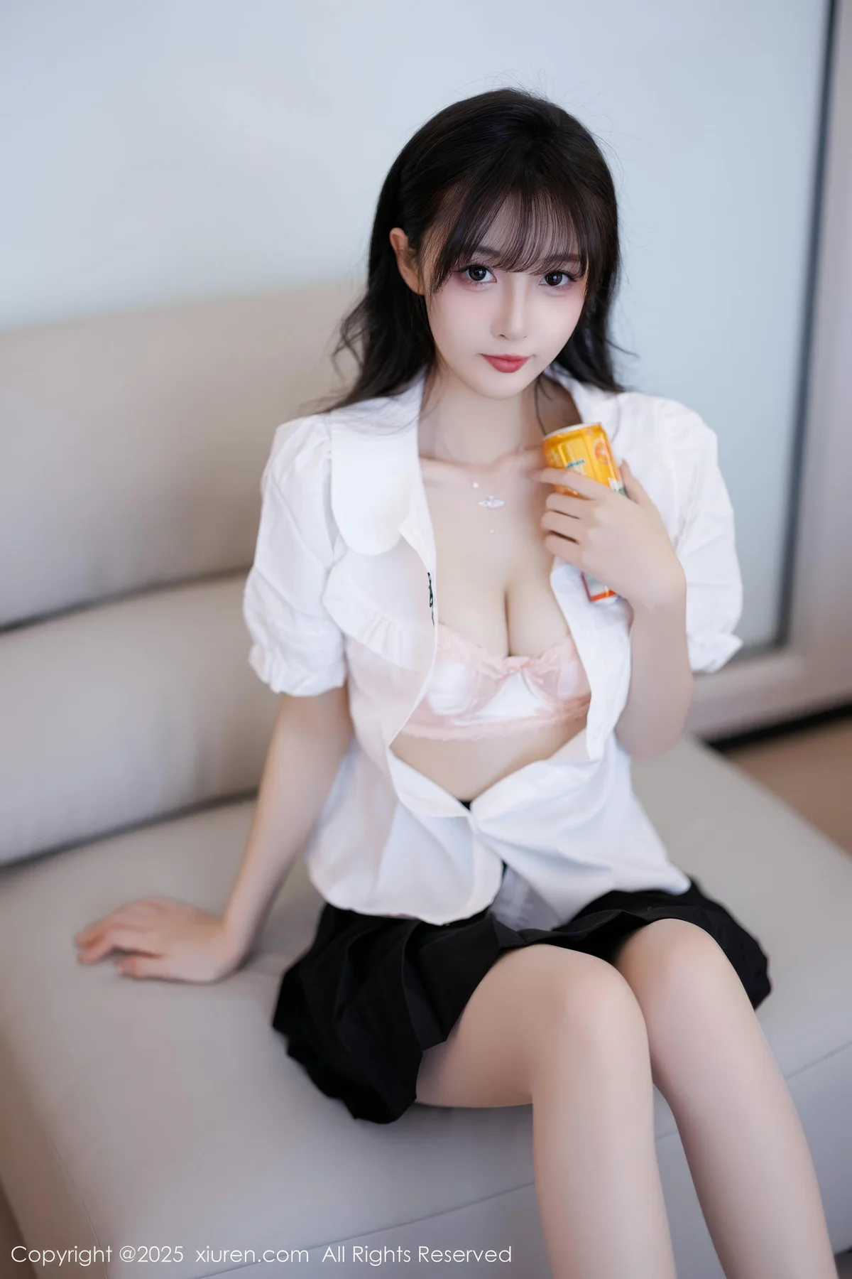 XiuRen 秀人 No.10067 樱桃小阑子 白丝美腿少女 - 1