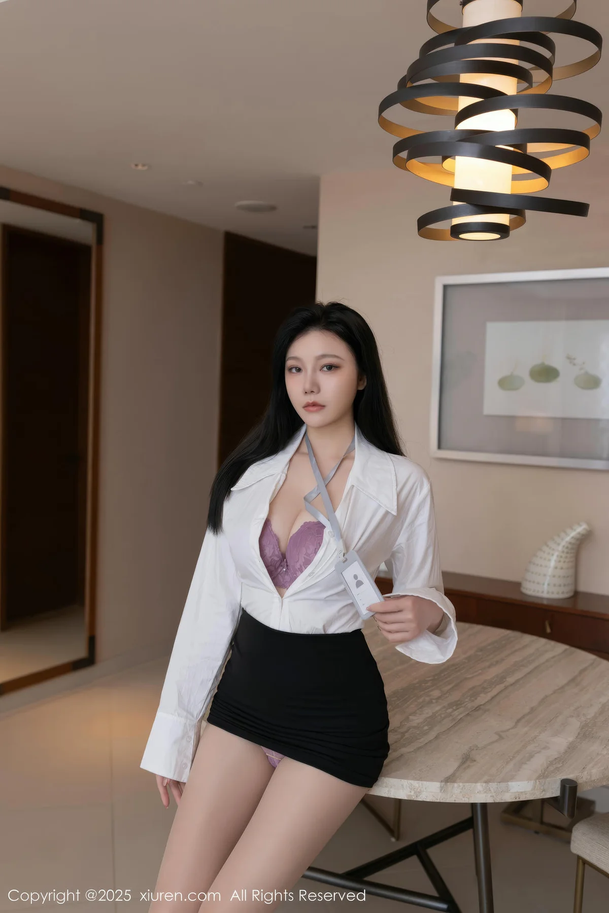 XiuRen 秀人 No.10100 安然anran 玉体紫色内衣 - 9