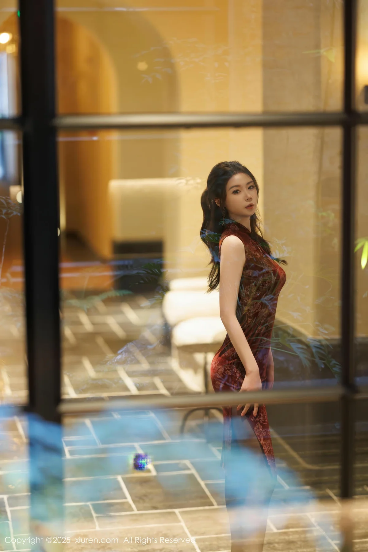 XiuRen 秀人 No.10106 梦心玥 紫色情趣连体衣 - 2