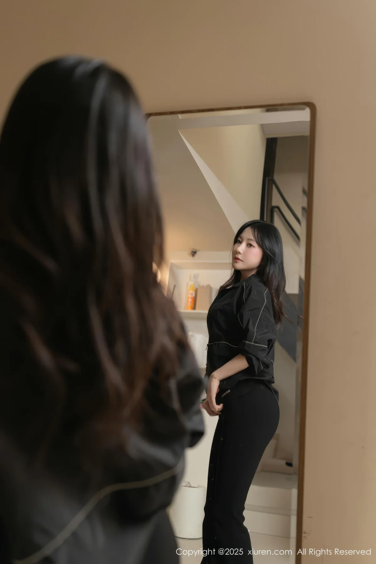 XiuRen 秀人 No.10112 鱼子酱Fish 黑色运动服 - 7