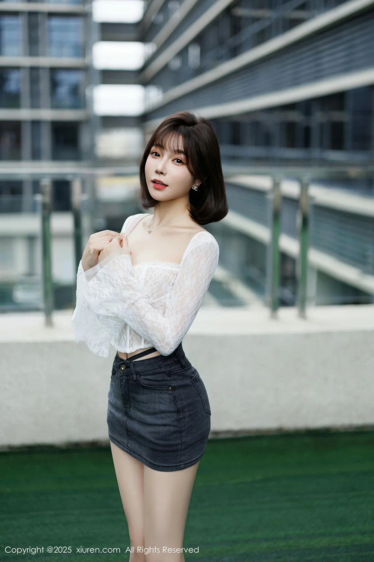 XiuRen 秀人 No.10113 徐莉芝Booty 蓝色超短牛仔裤 - 5