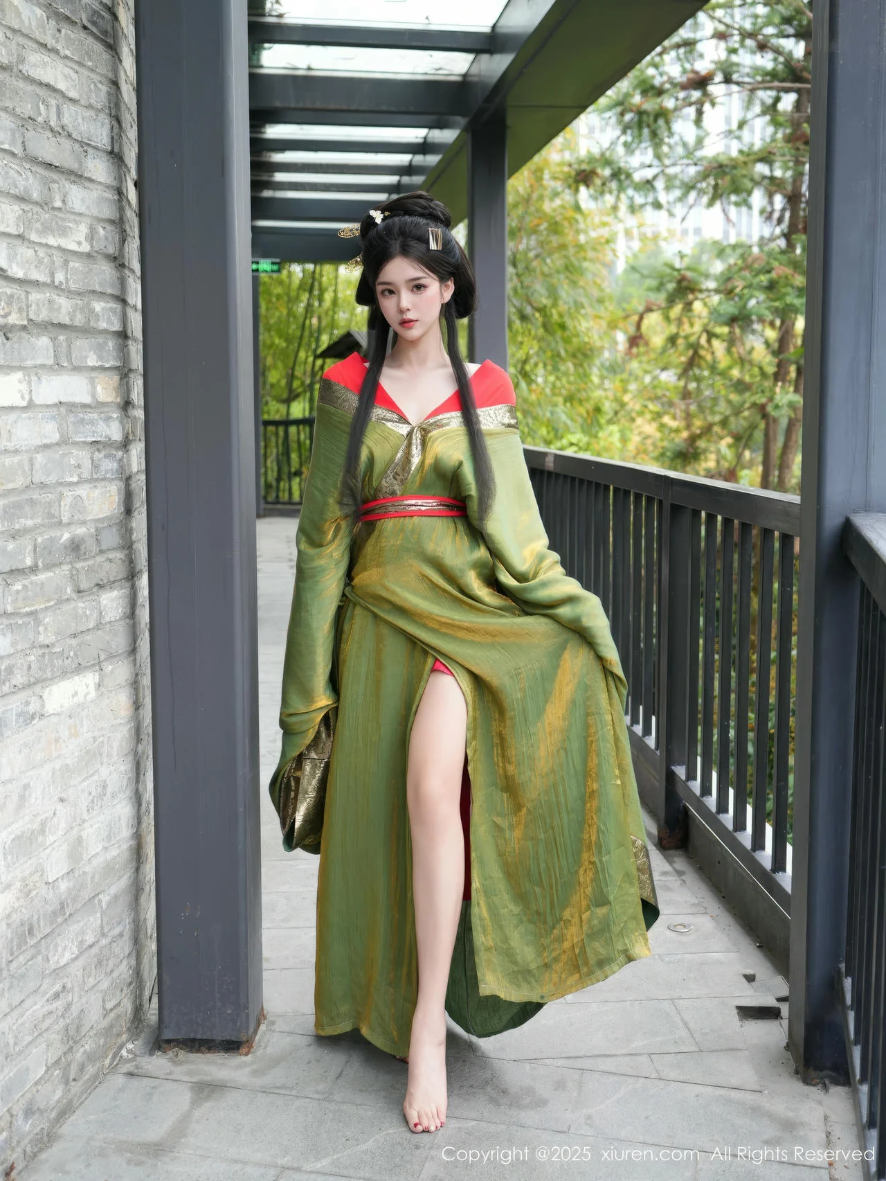 XiuRen 秀人 No.10126 雪糕CiCi 古装制服玉体户外 - 8